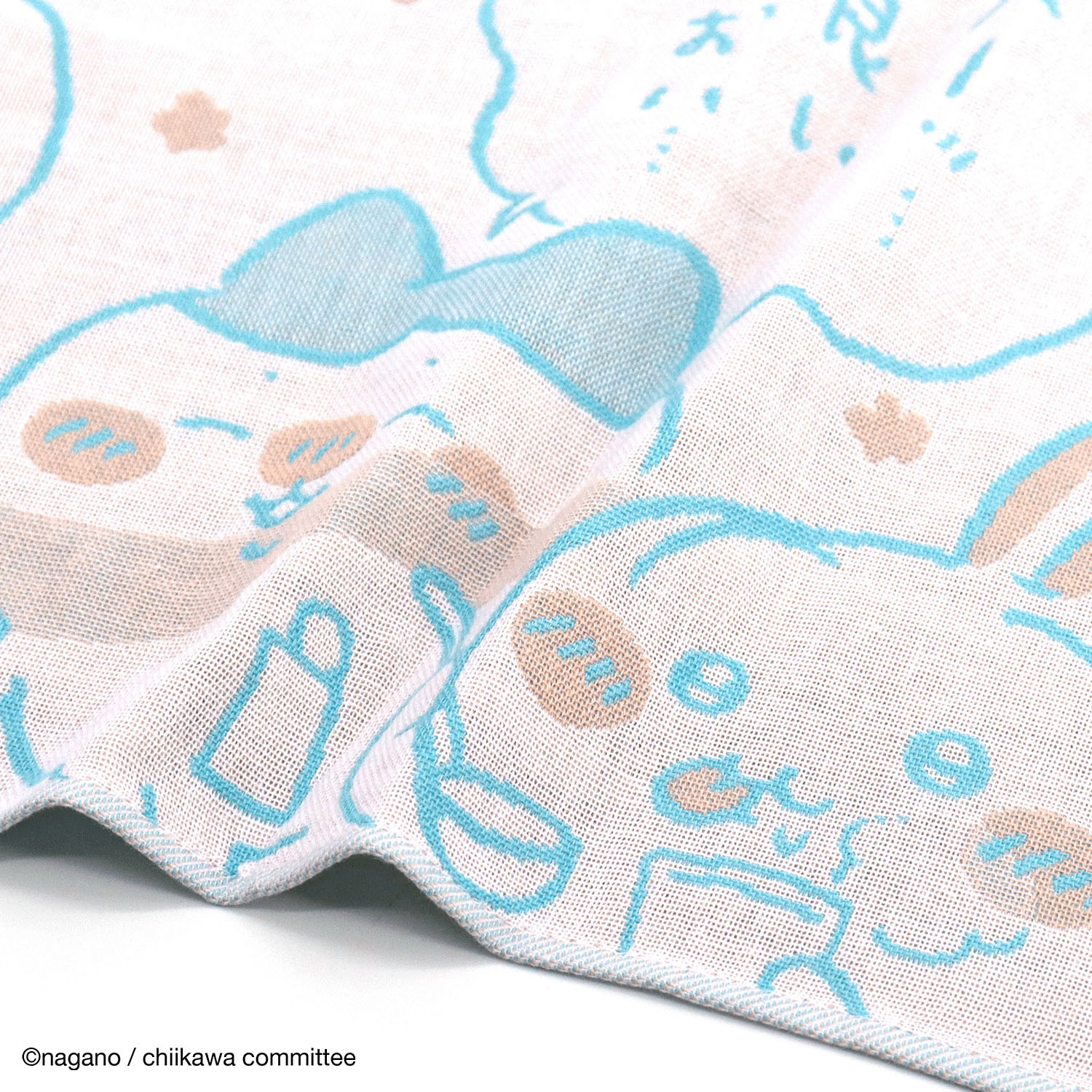 ちいかわ ウォッシュタオル ほのぼの ブルー - 画像3