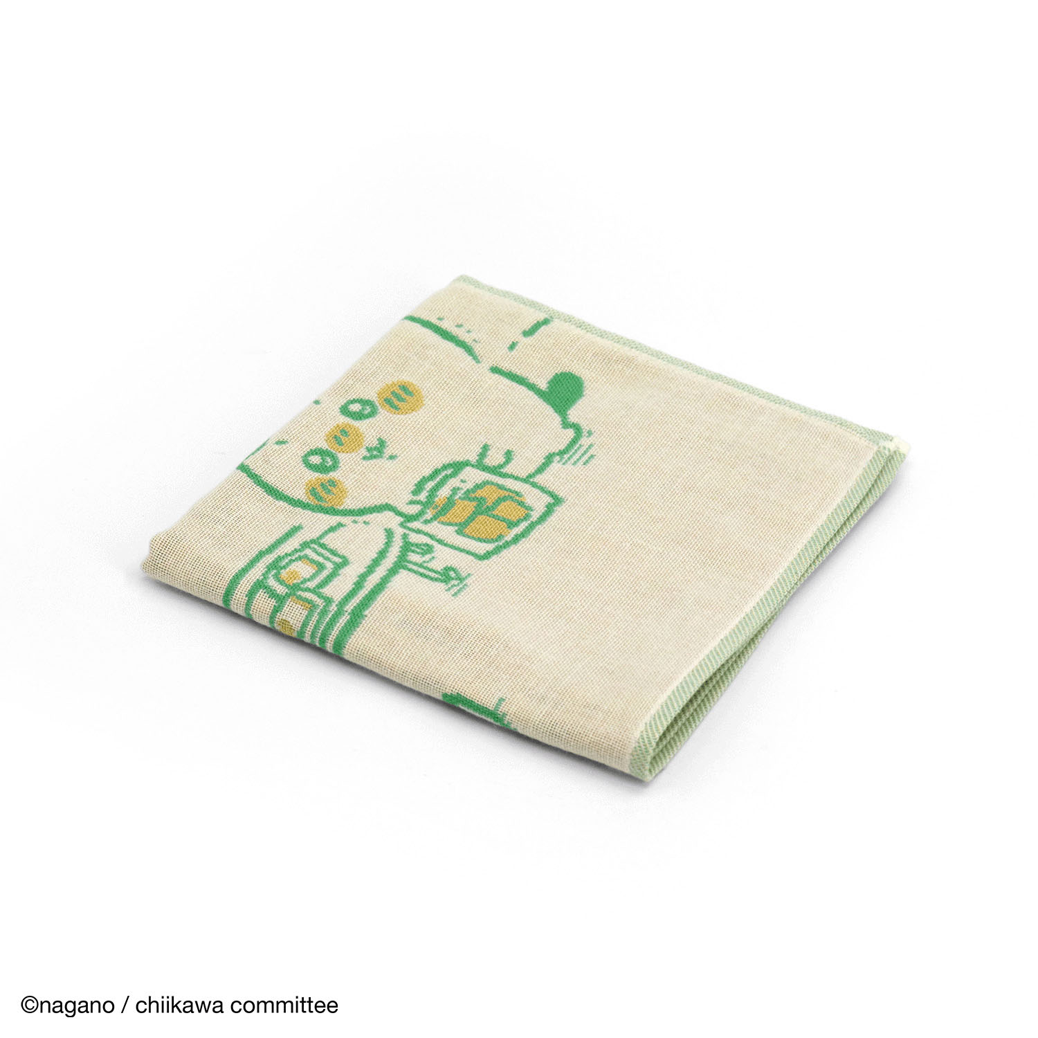 ちいかわ ウォッシュタオル ほのぼの グリーン - 画像2