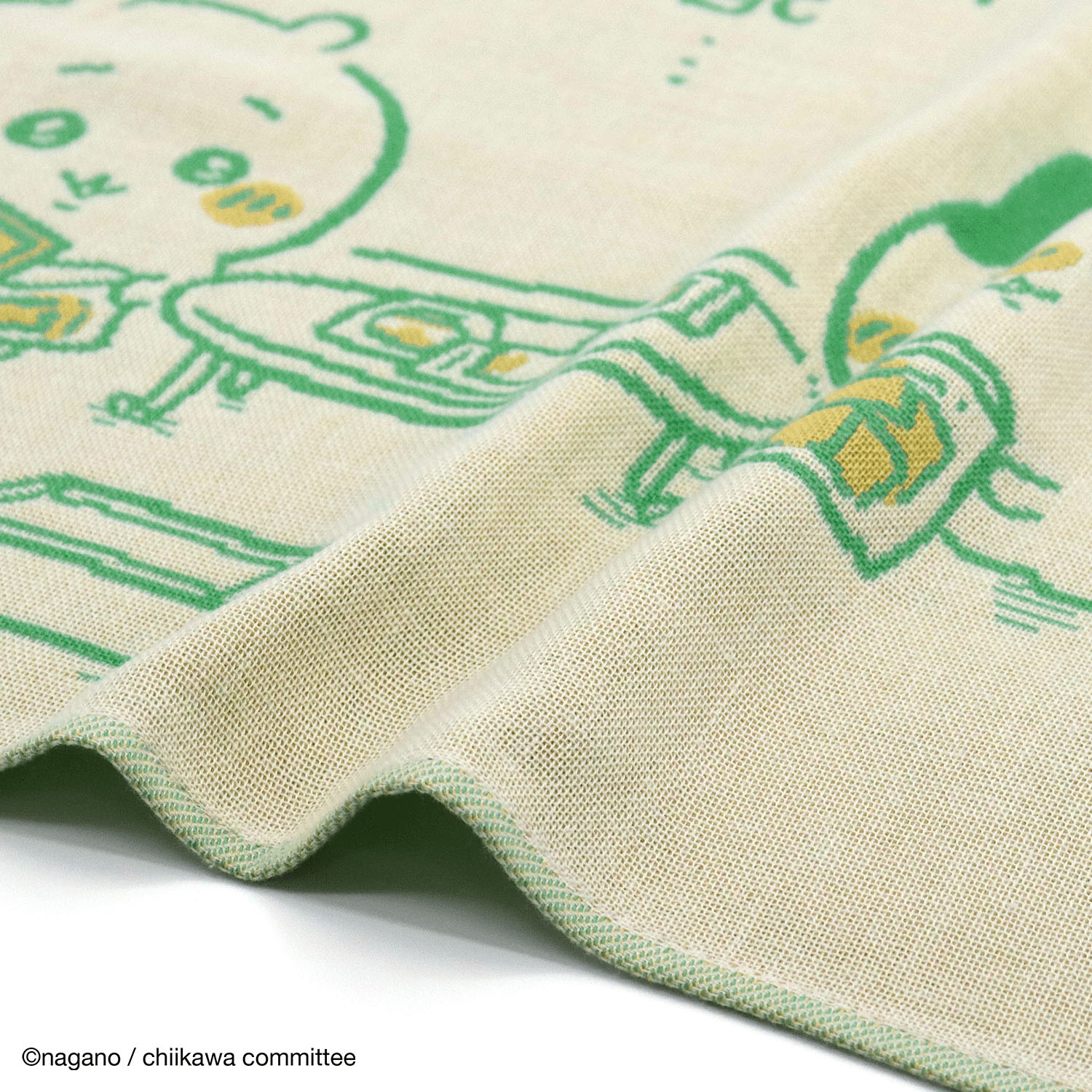 ちいかわ ウォッシュタオル ほのぼの グリーン - 画像3