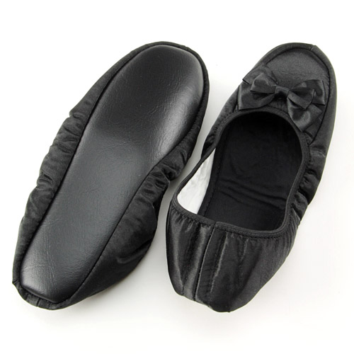 【12－00：メーカー終了】携帯スリッパ サテンリボン - 画像2