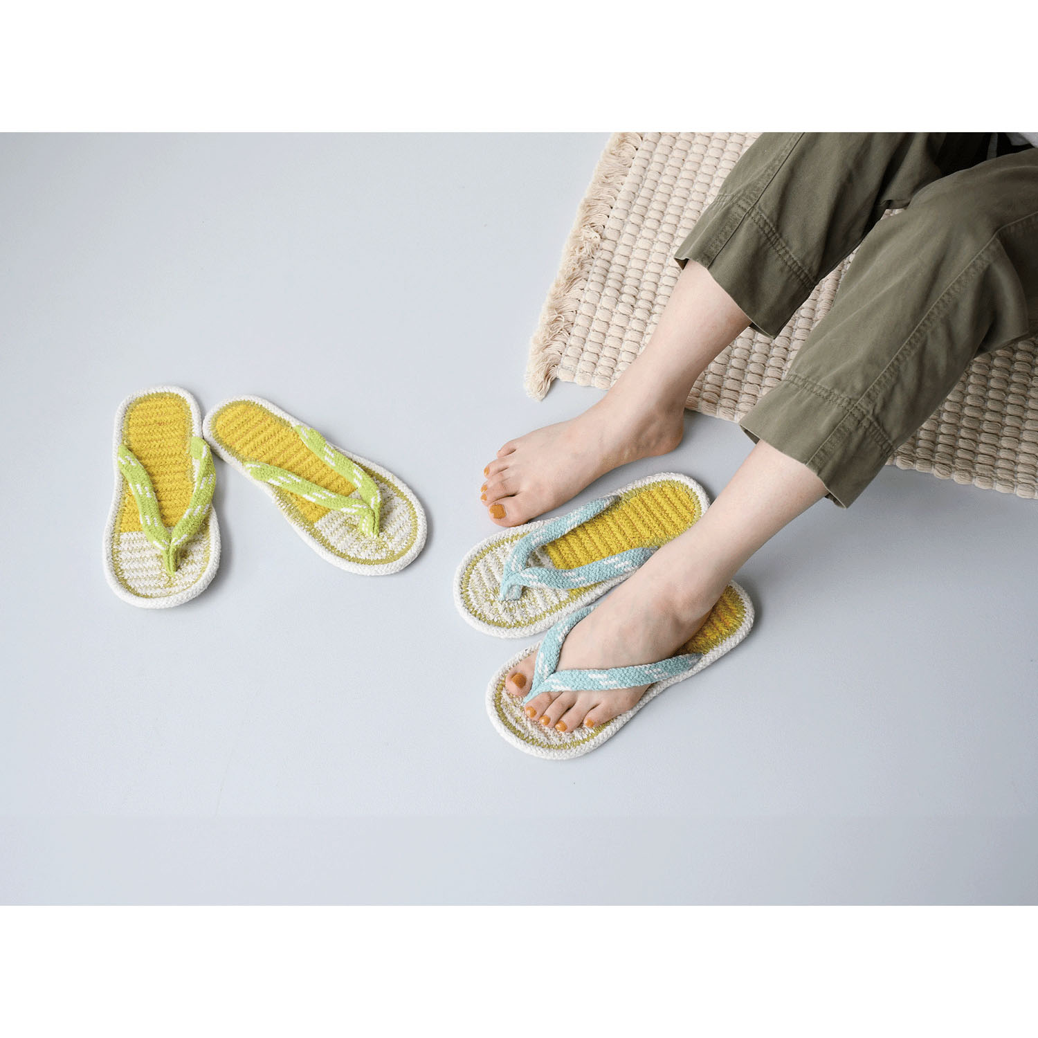 コットンサンダル ビールM - 画像1