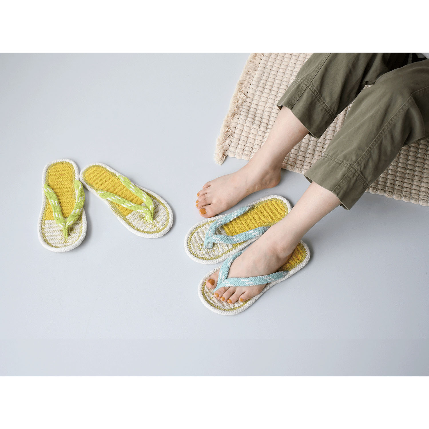 コットンサンダル ビールL - 画像1