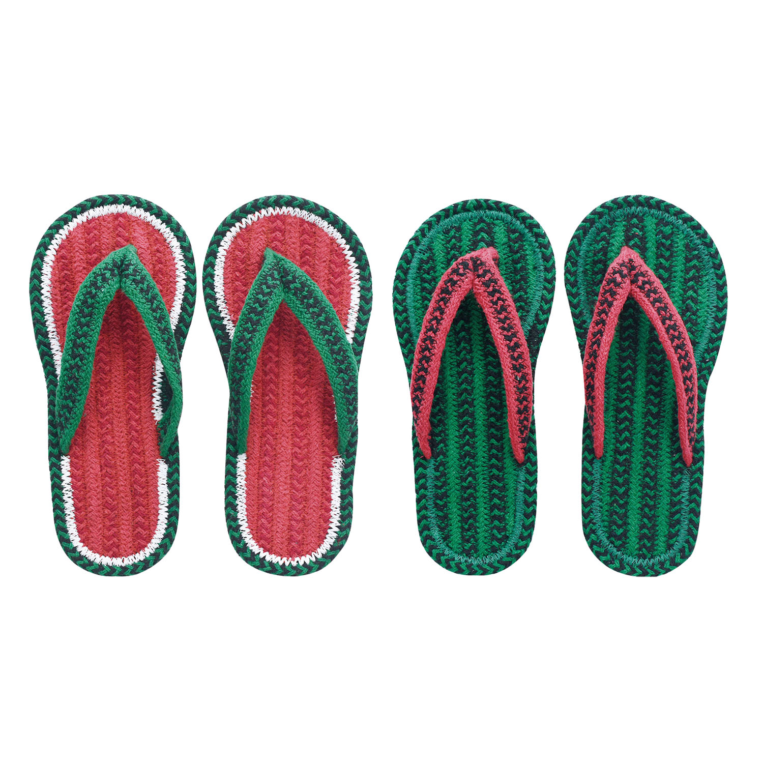 コットンサンダル スイカL - 画像1