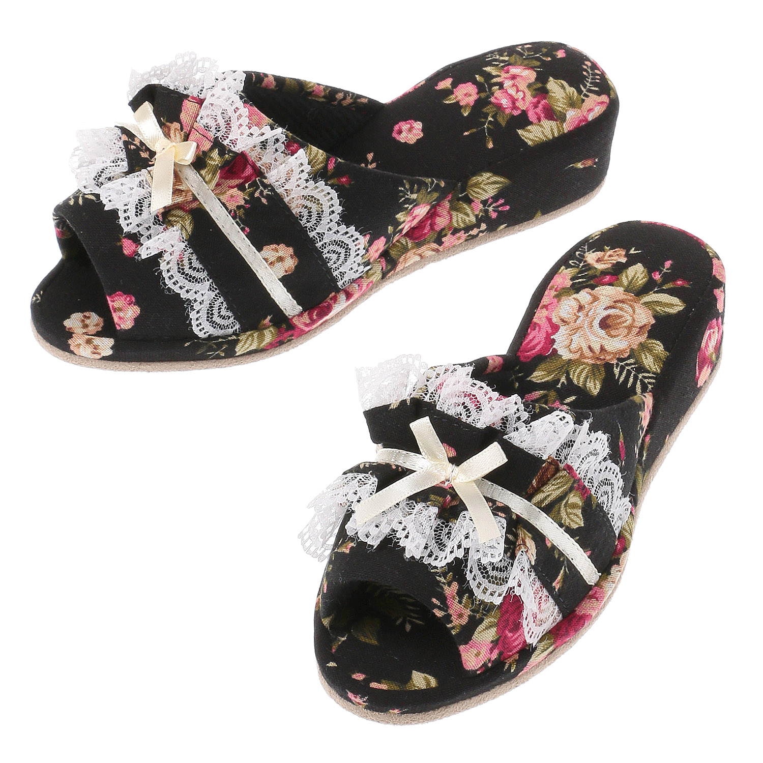 レースヒールスリッパ - 画像2