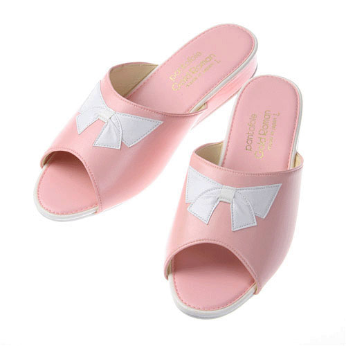 【2025．9．2より価格変更】合皮リボンヒールスリッパ - 画像3