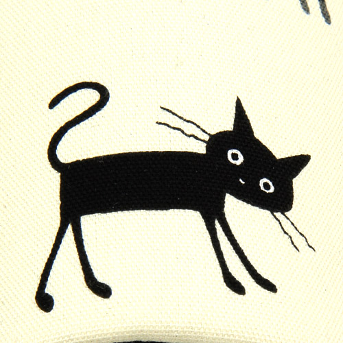 健康スリッパ 黒猫柄 - 画像4