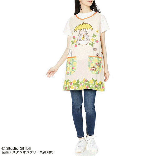 となりのトトロ かっぽう着 いちごがいっぱい（ラン型エプロン〉 - 画像3