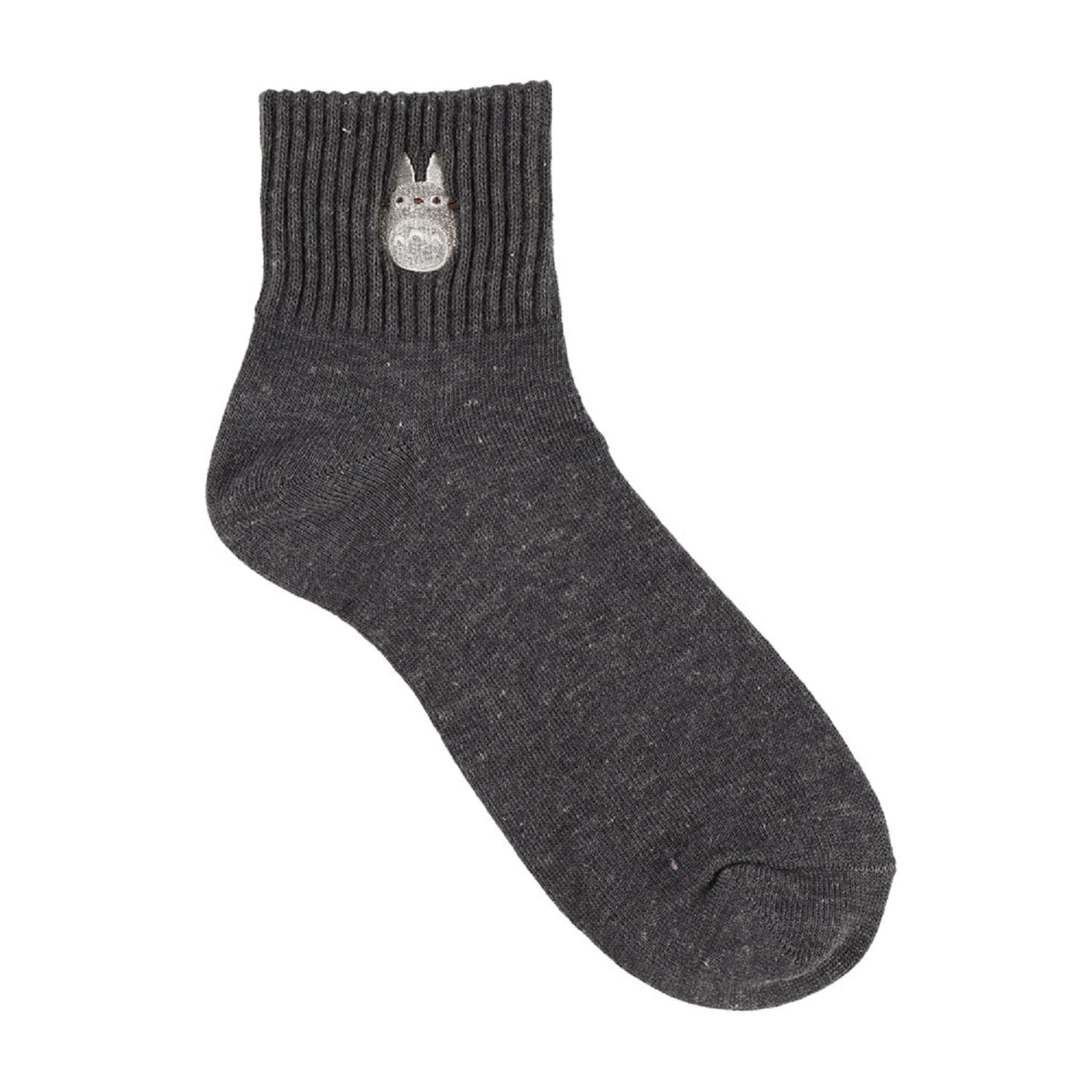 となりのトトロ リブ刺繍 ショート丈ソックス - 画像1