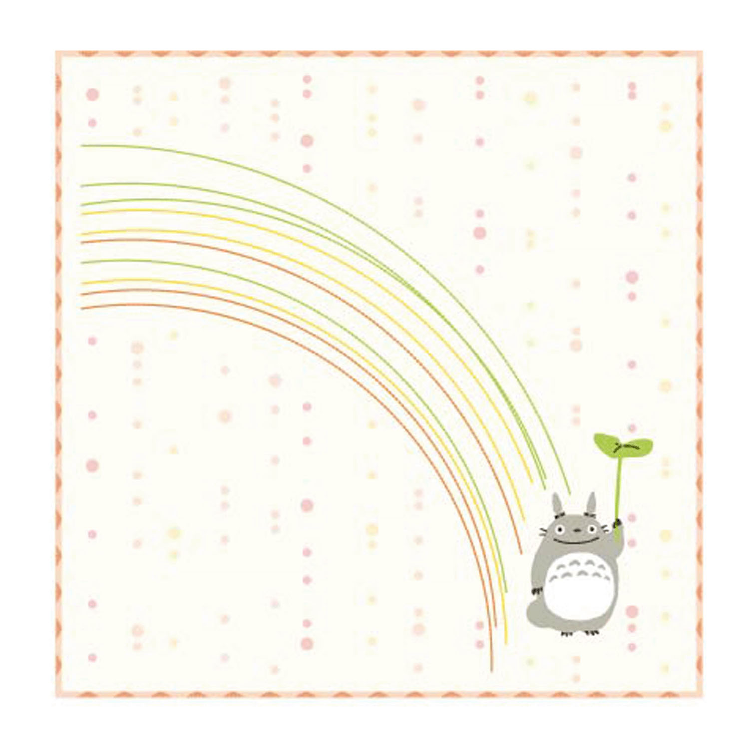 となりのトトロ ミニタオル 虹 OR
