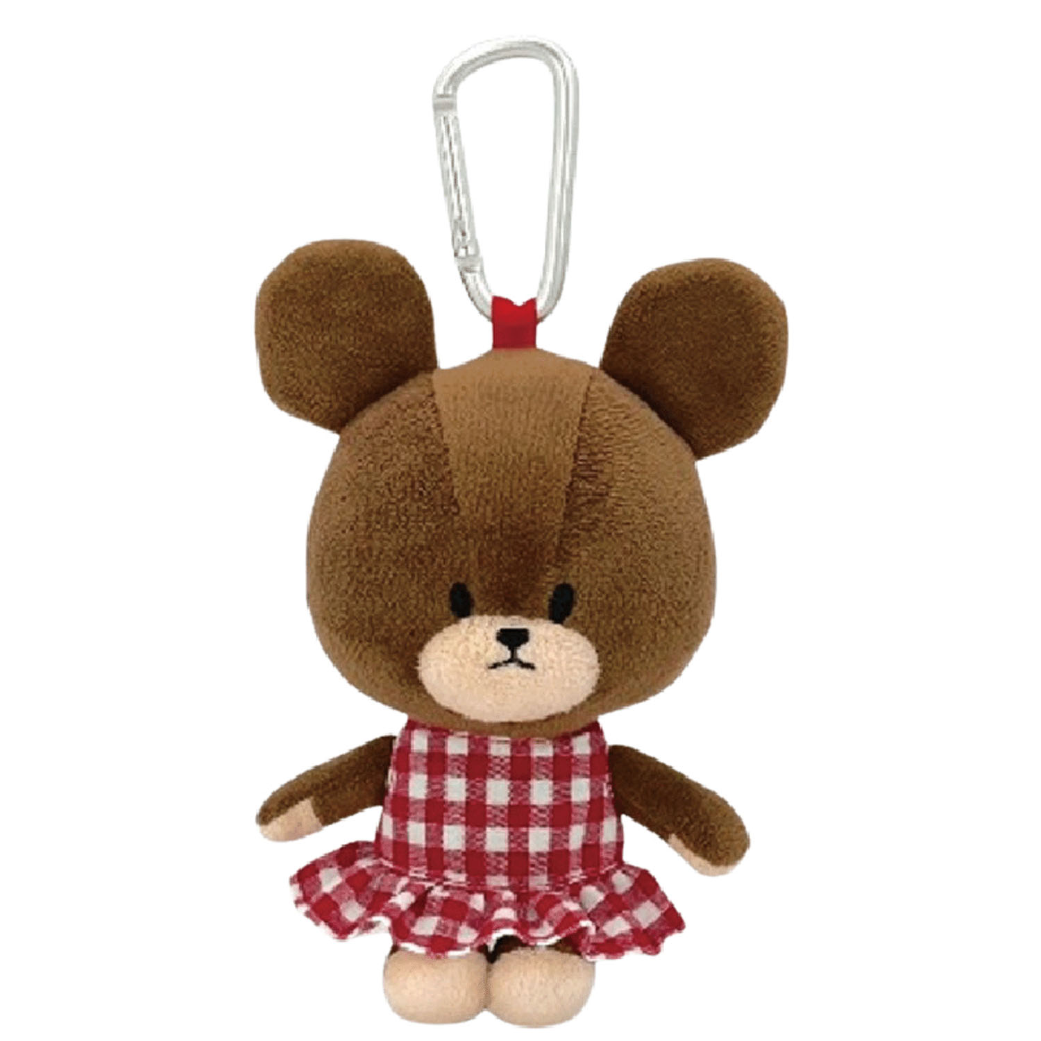 くまのがっこう ぬいぐるみエコバッグ ギンガムチェックレッド - 画像2