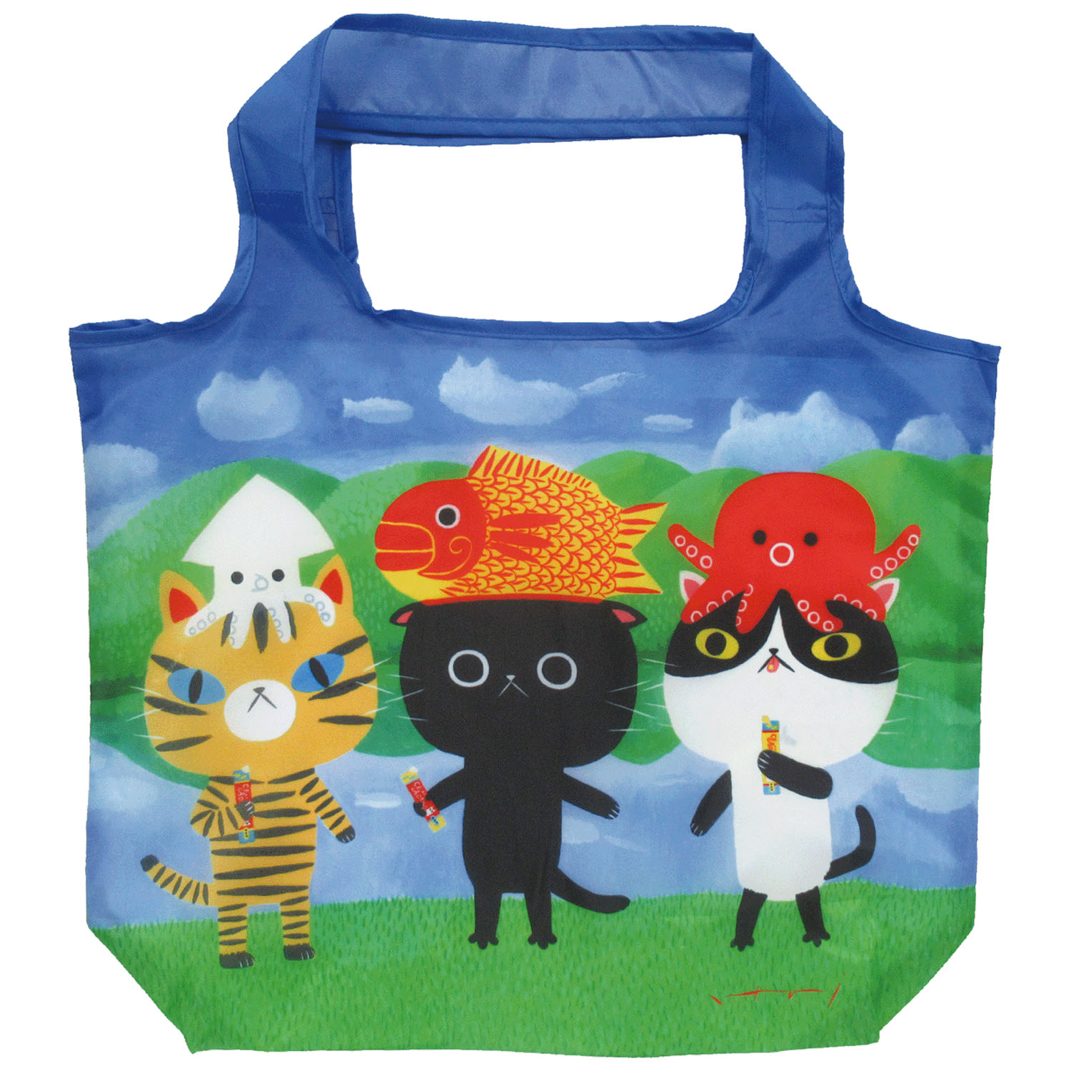 糸井忠晴 エコバッグMサイズ ネコランド - 画像1