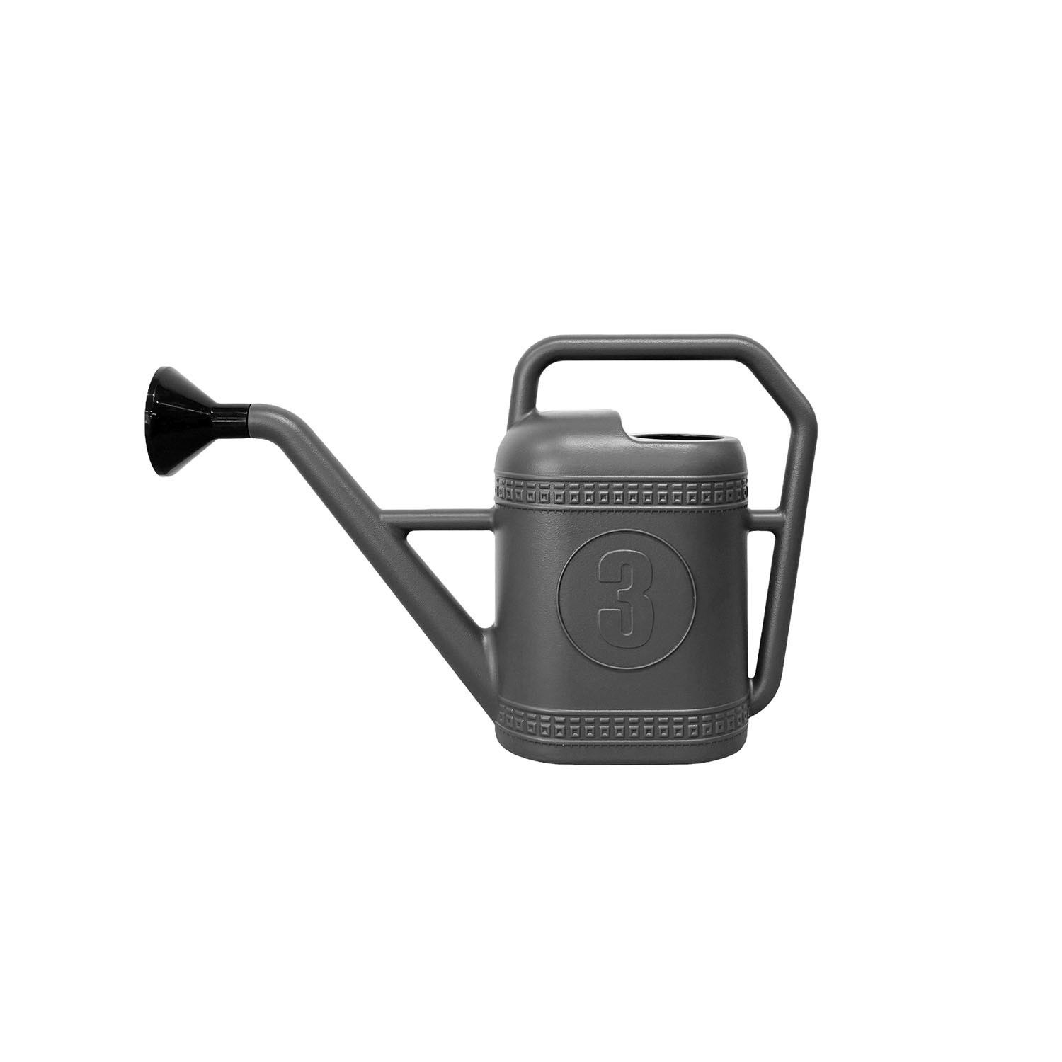 プラスチックジョーロ 3L グレー - 画像1