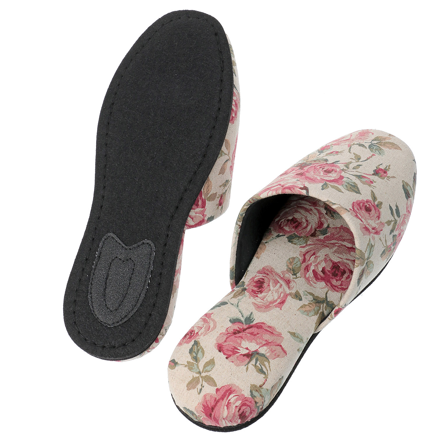 【31・73：在庫限り】麻混バラ吊り込みスリッパ - 画像3