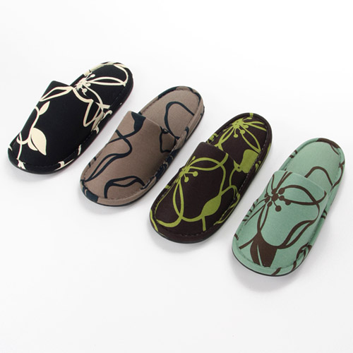 ラインフラワー スリッパ - 画像1