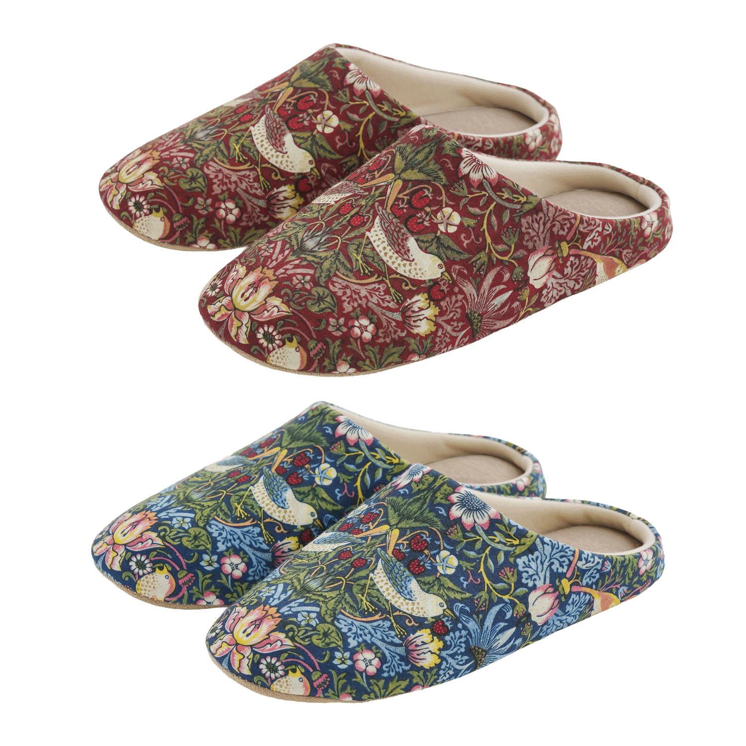 【防災スリッパ】モリスワールドコレクション ルームスリッパ