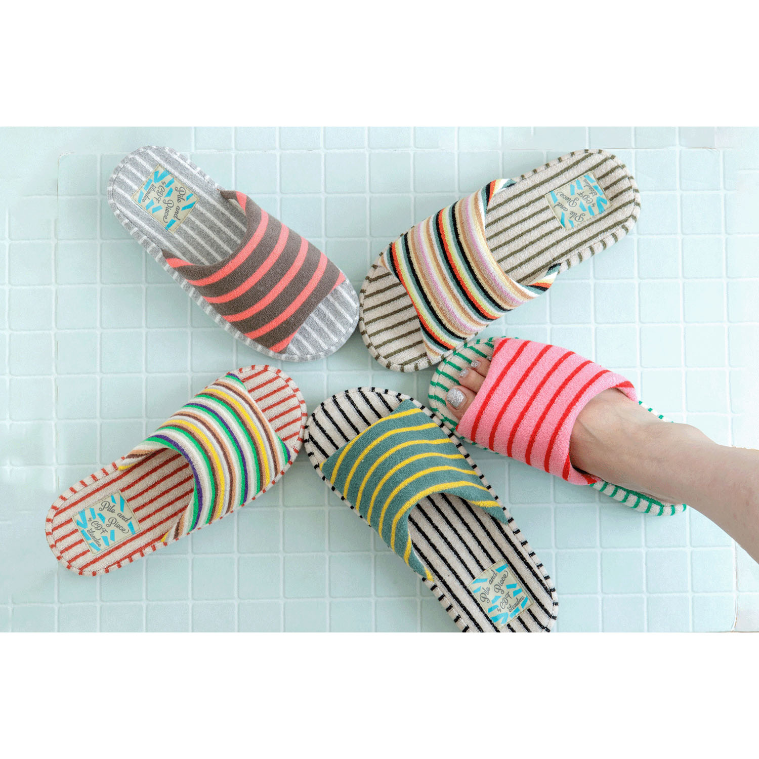 パイルピース 厚底スリッパL - 画像1