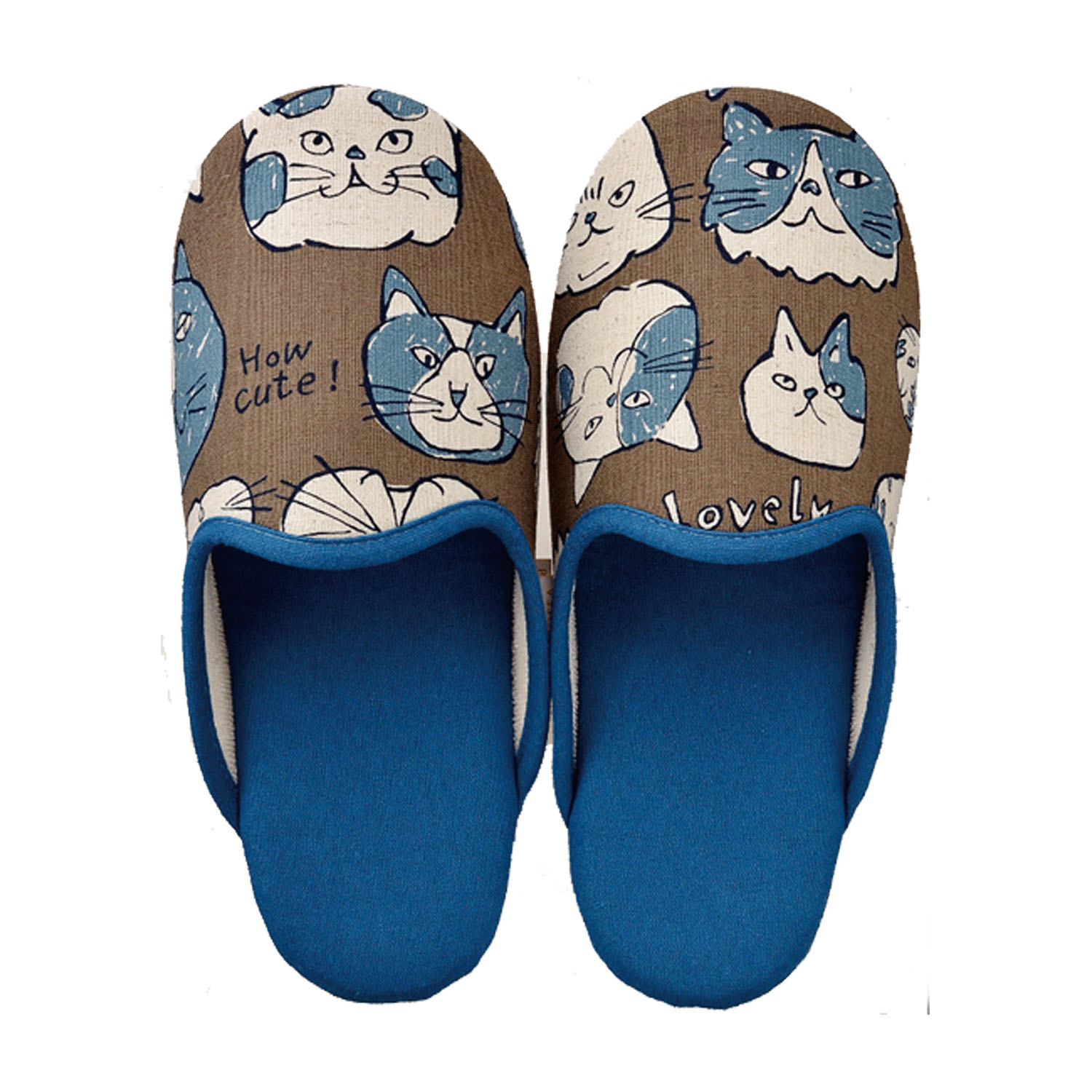 キャットフェース スリッパ
