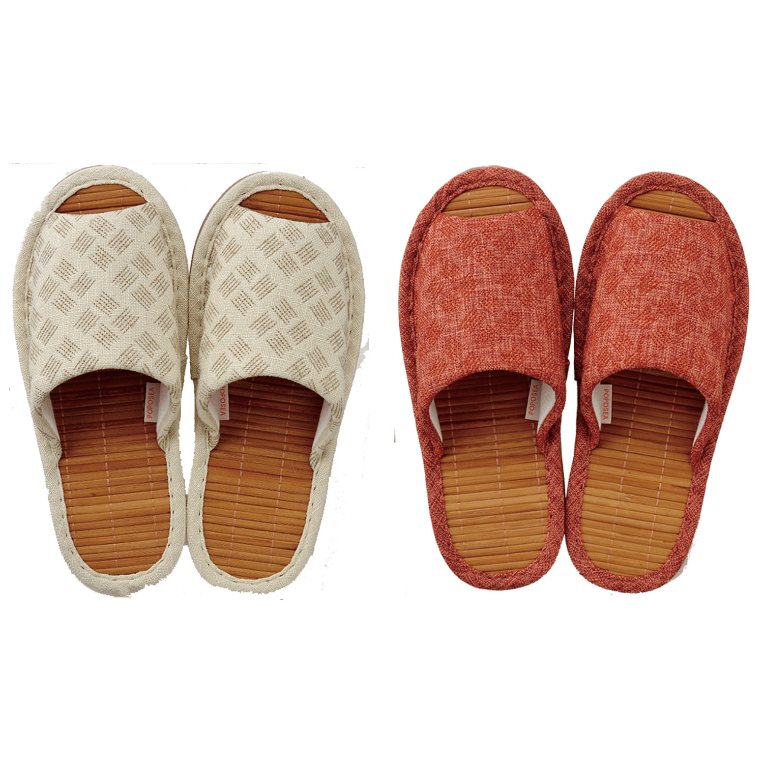 SASHIKO バンブースリッパM - 画像1