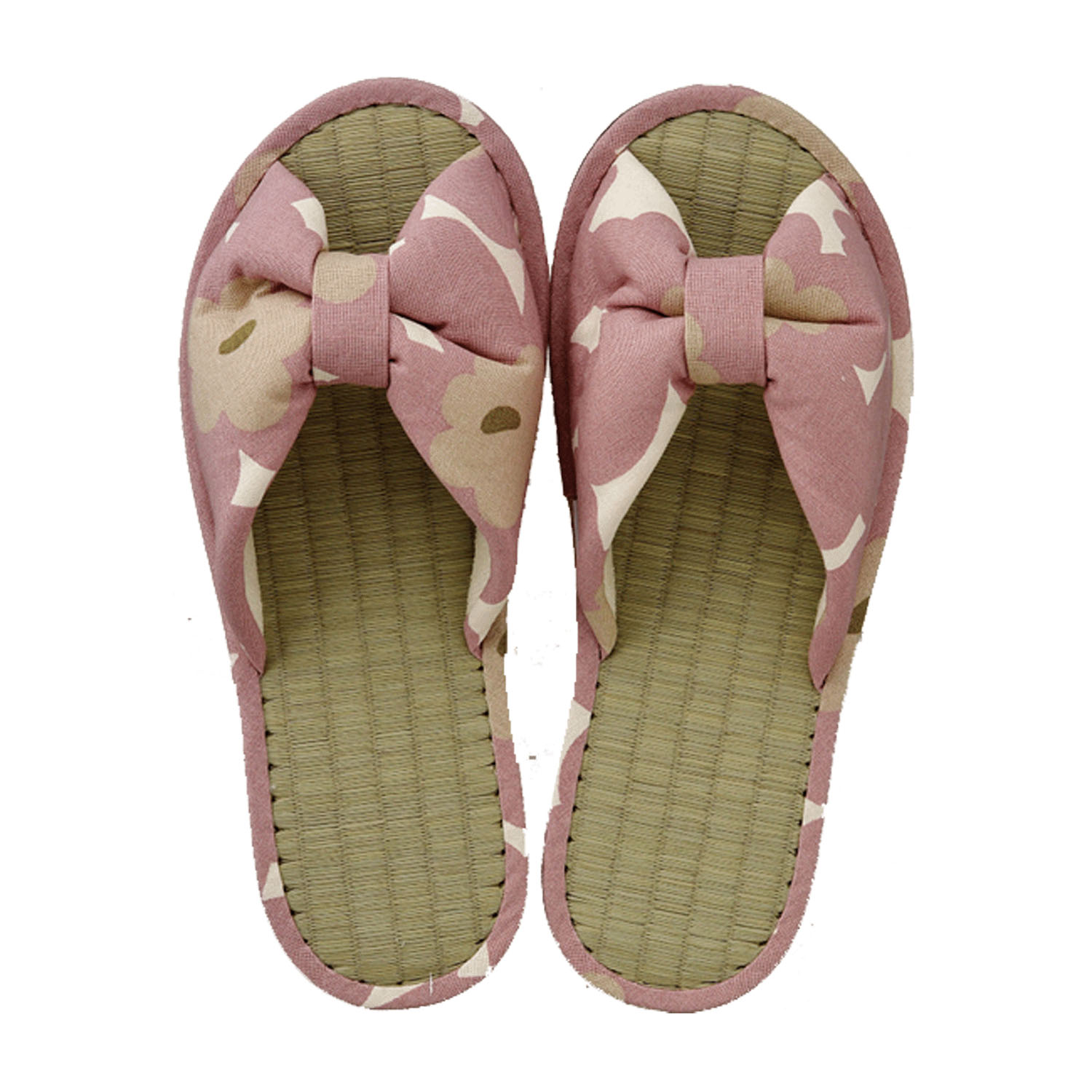 テンダーフラワー い草リボンスリッパ - 画像2