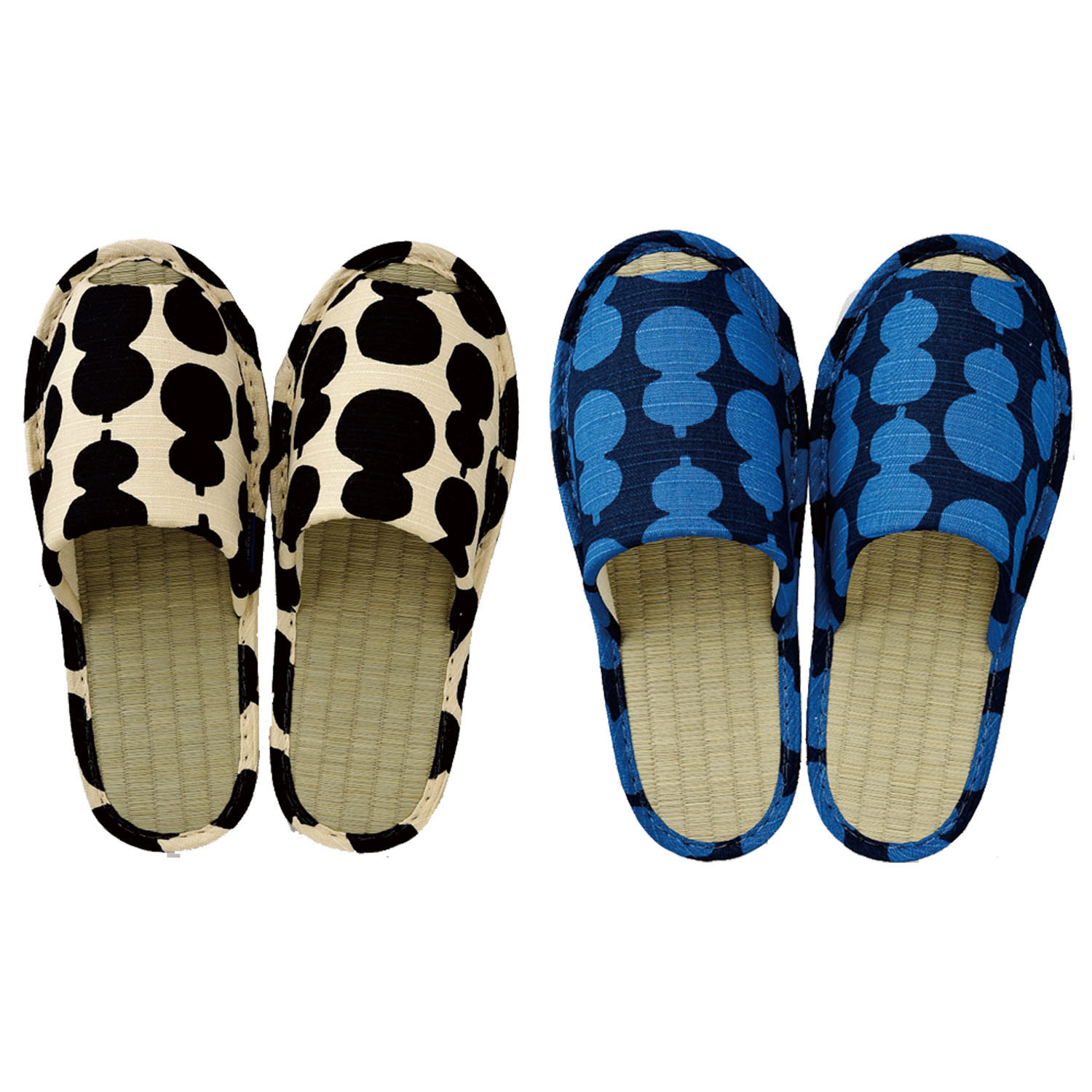 シンプルモダン い草スリッパL - 画像1