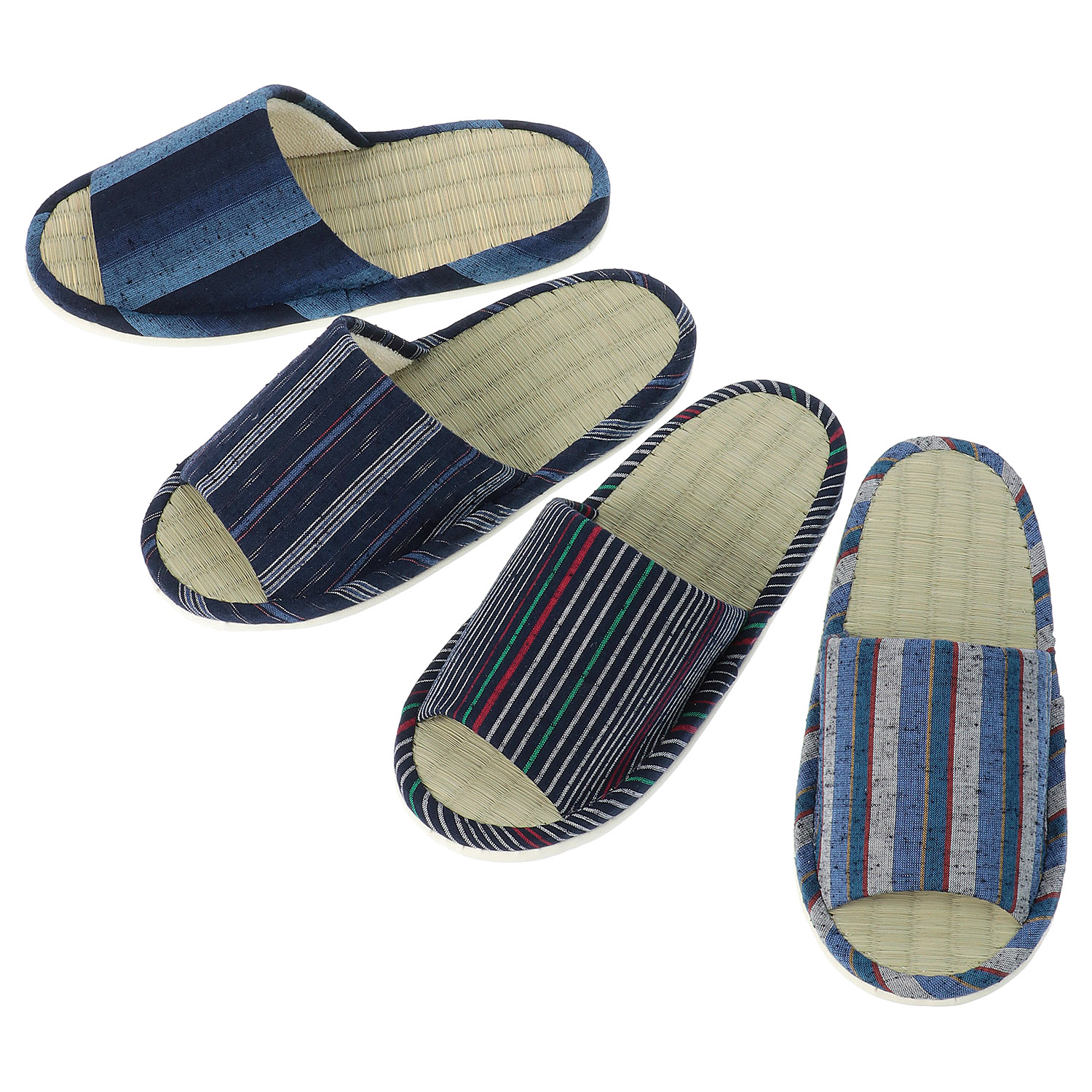 久留米織畳中スリッパM - 画像1