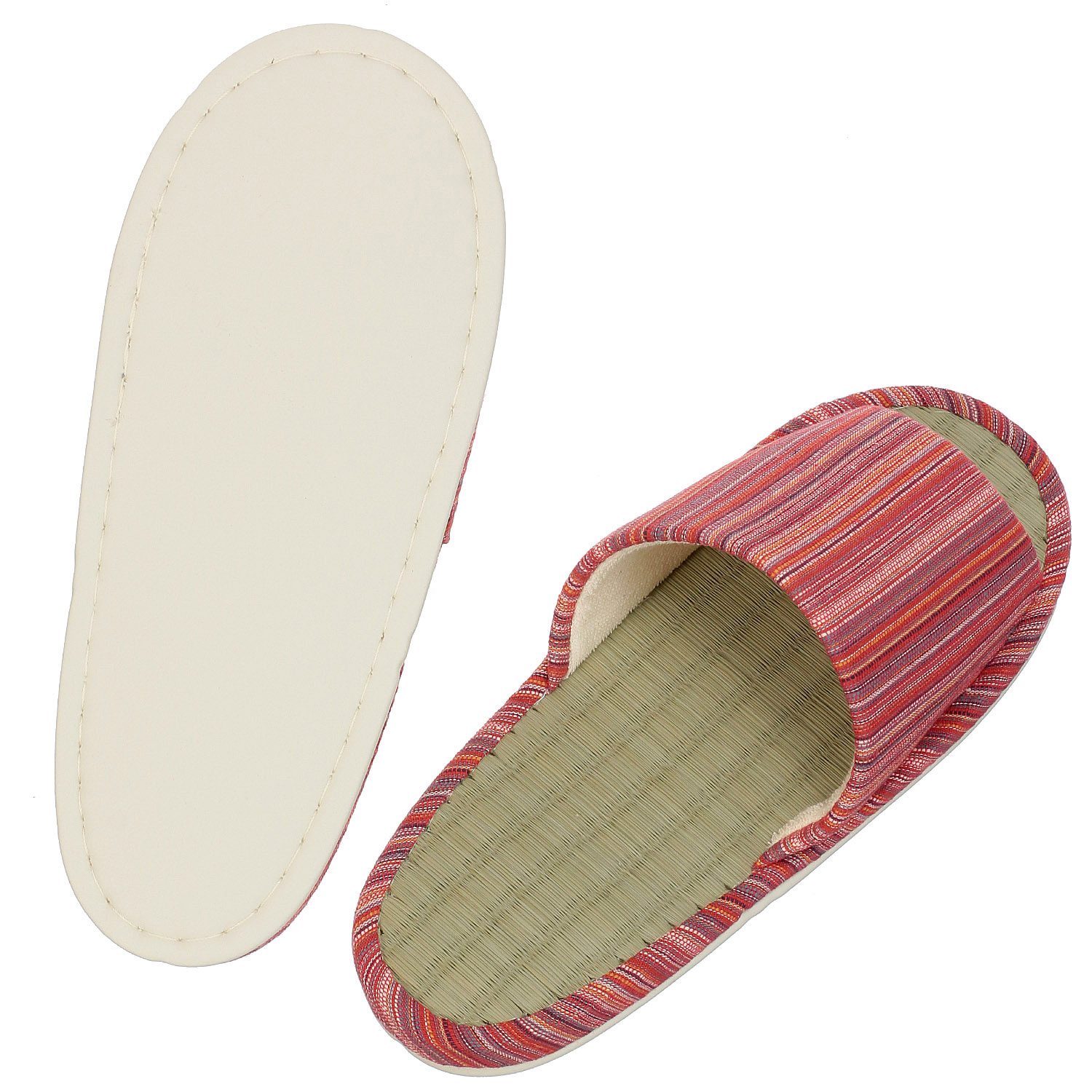 しじらボーダー畳中スリッパM - 画像3