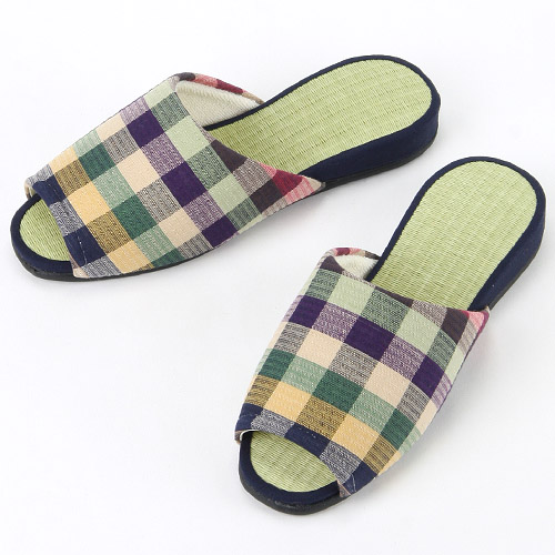 藍染しじら織 吊り込み畳スリッパM - 画像3