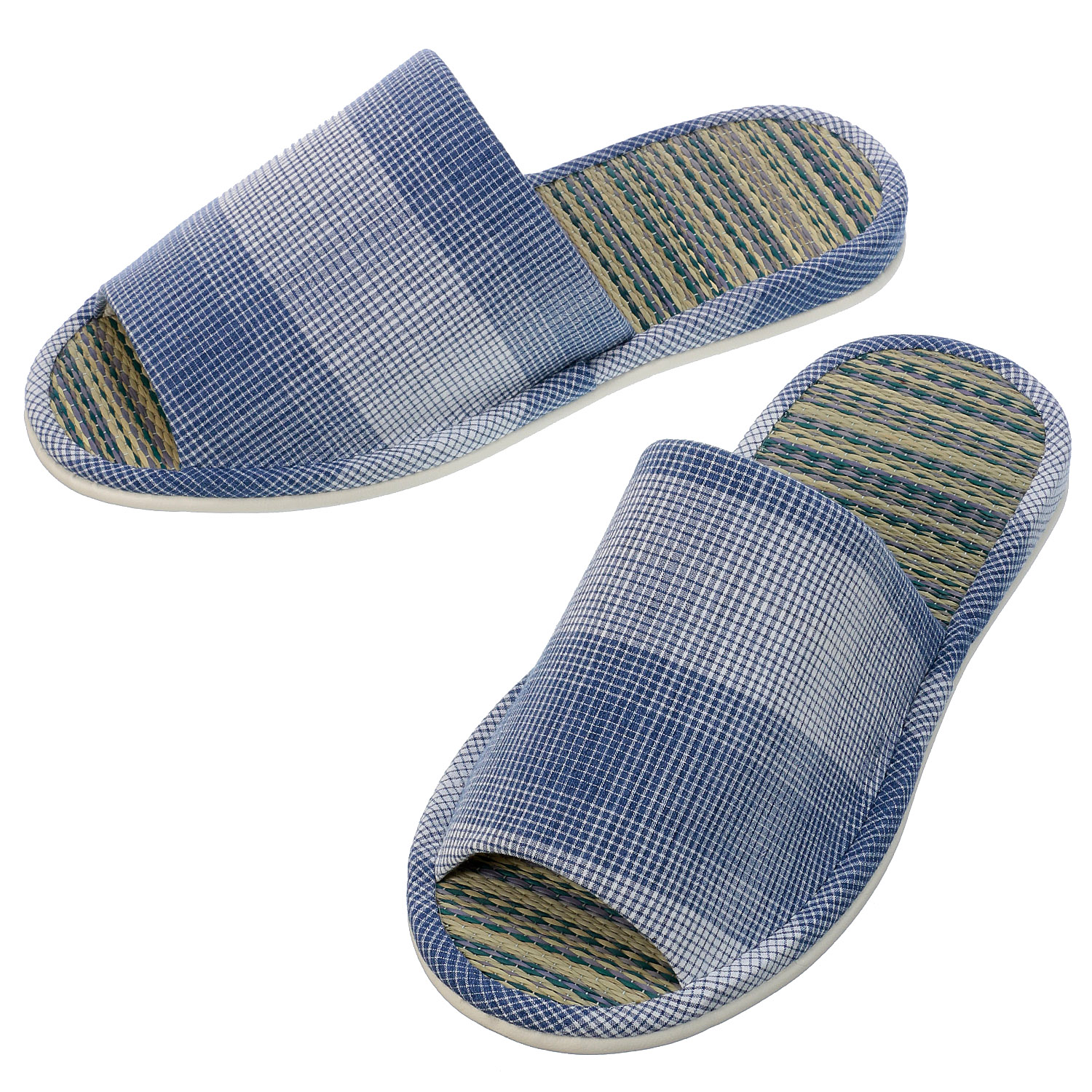格子柄畳中スリッパ3L - 画像2