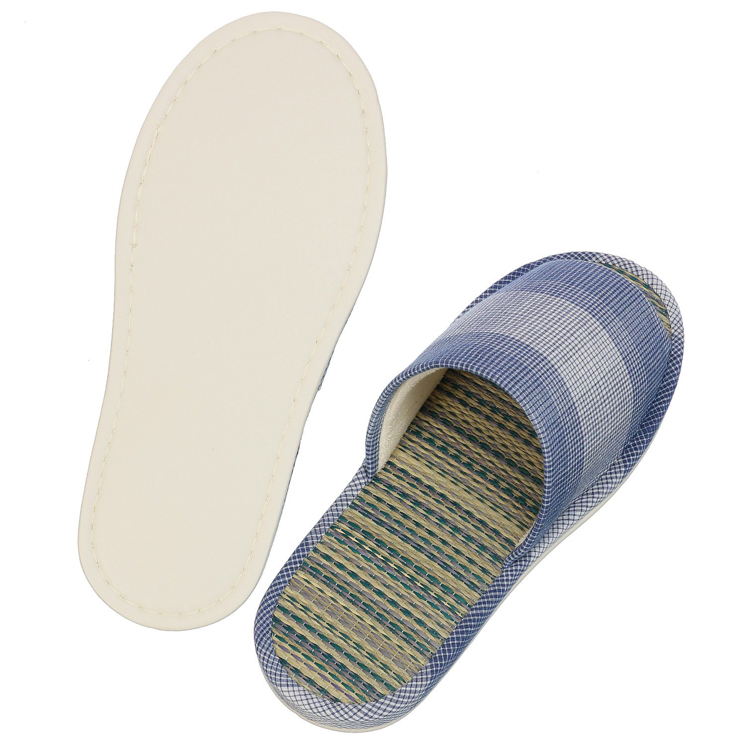 格子柄畳中スリッパ3L - 画像3