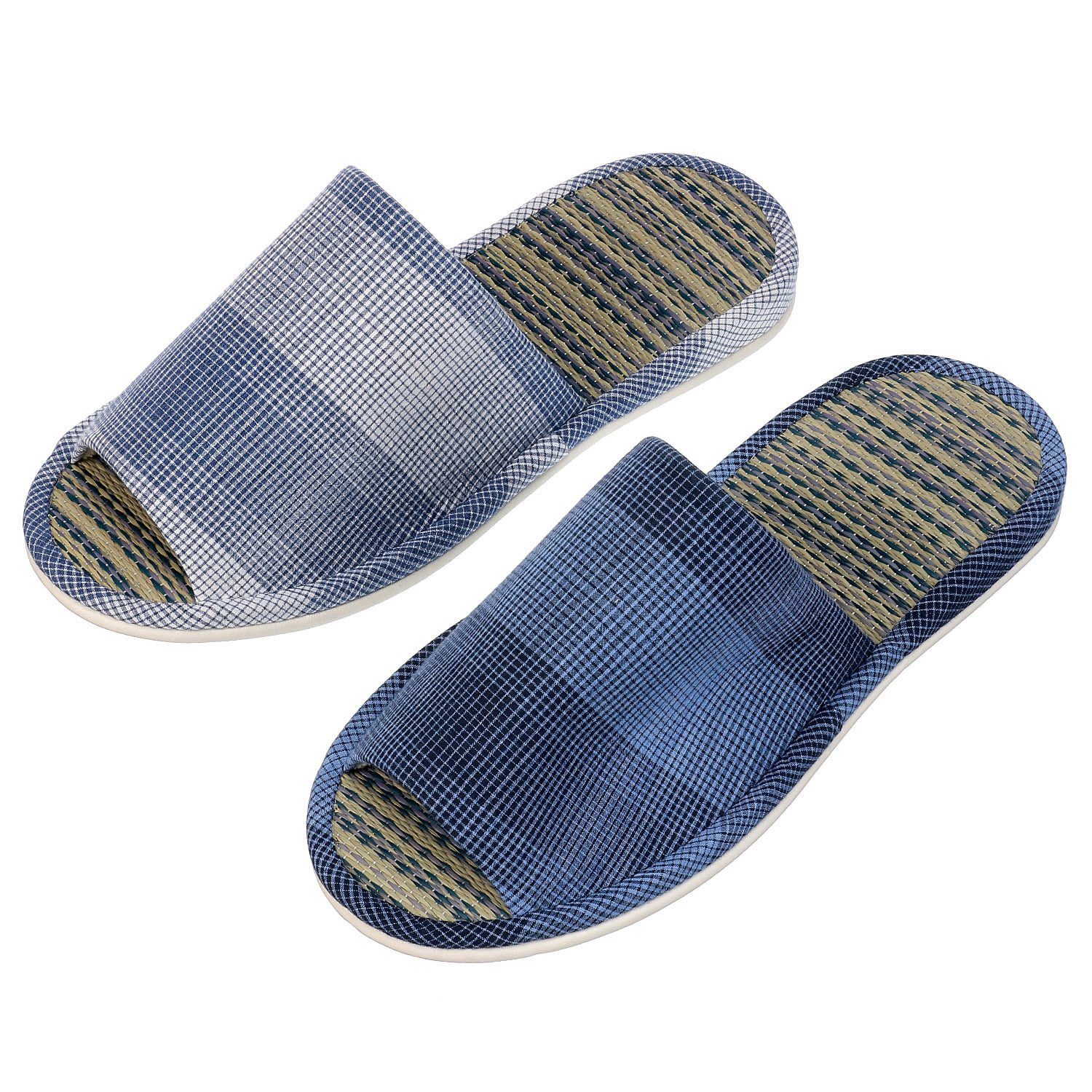 格子柄畳中スリッパ3L