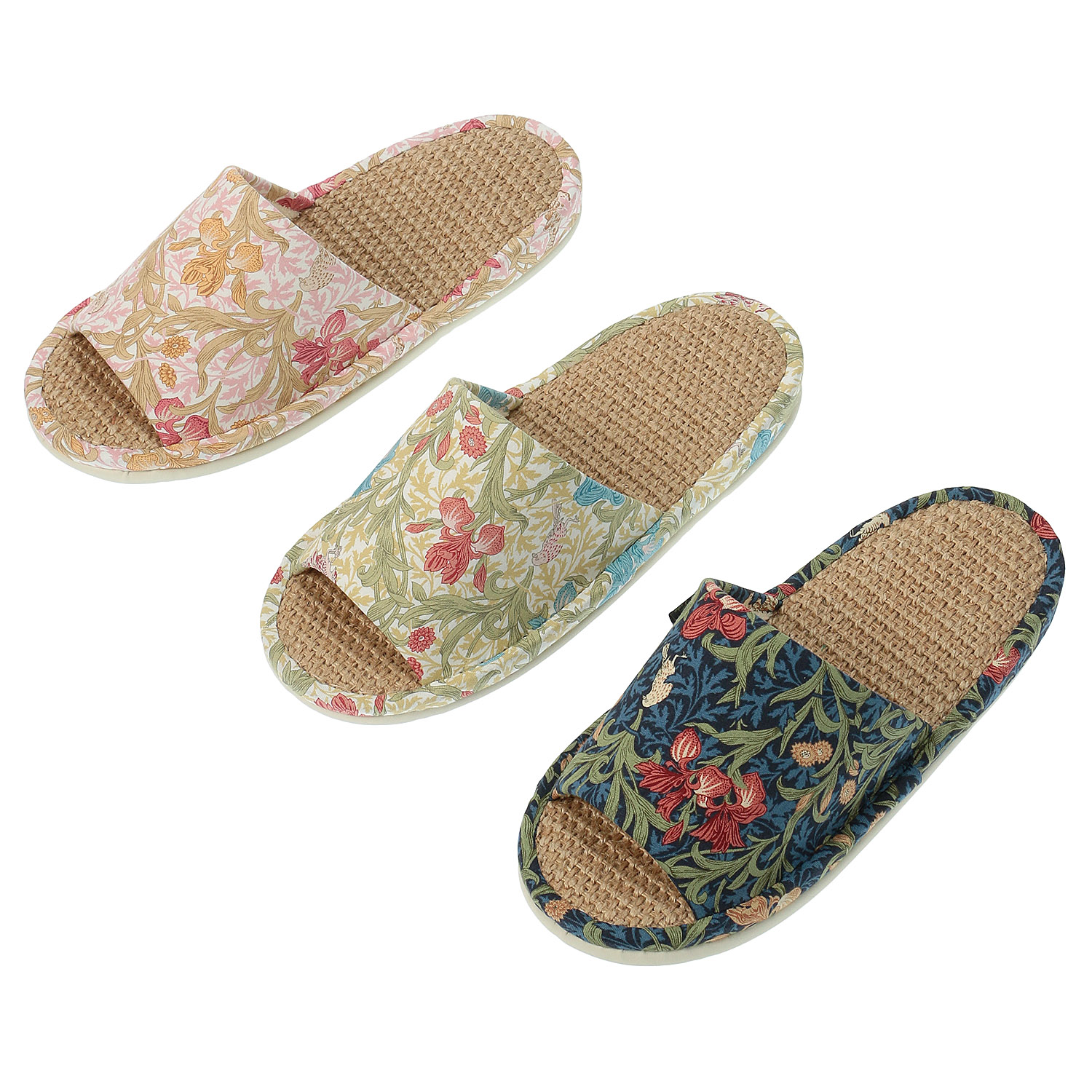 Fabric by BEST OF MORRIS 麻中スリッパ