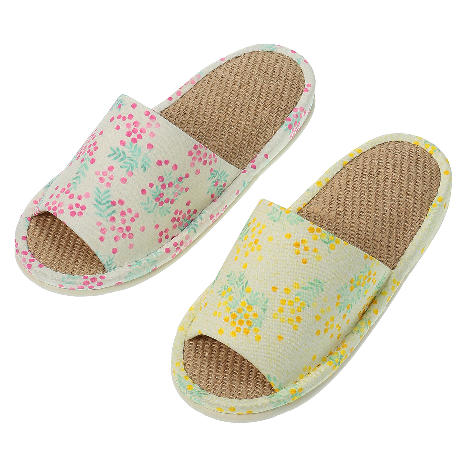 ミモザ麻中スリッパ