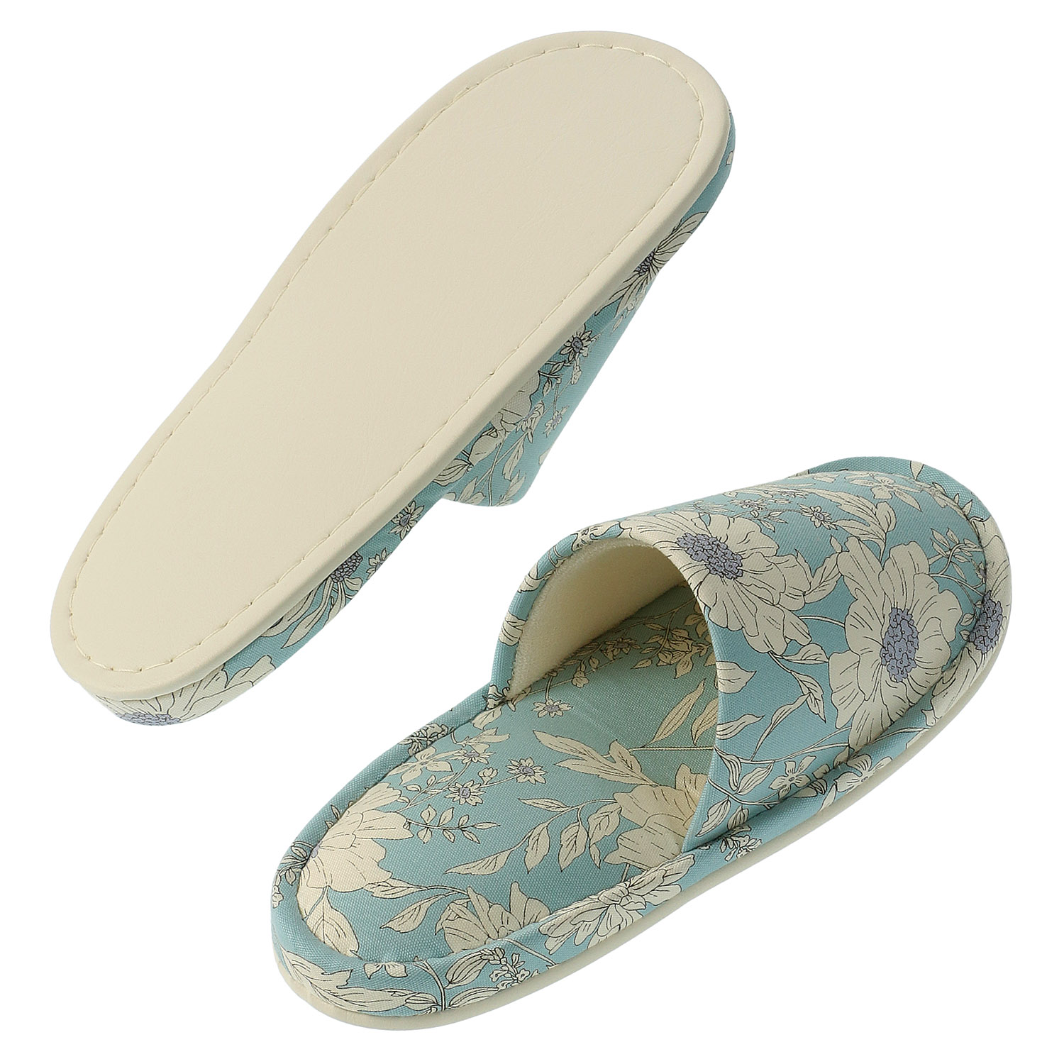 花柄外縫いスリッパ - 画像5