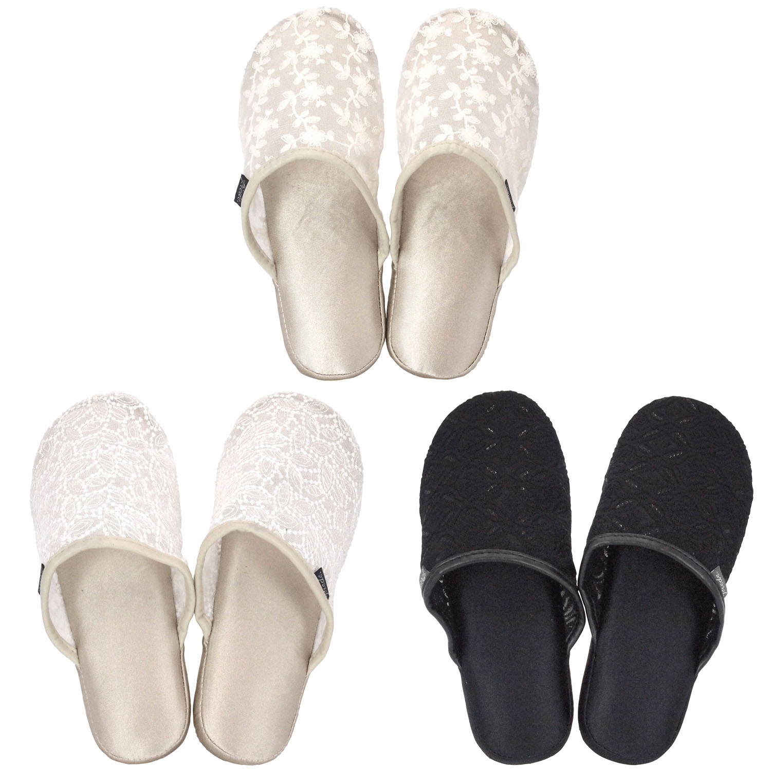 ピエーデ メッシュレーススリッパ