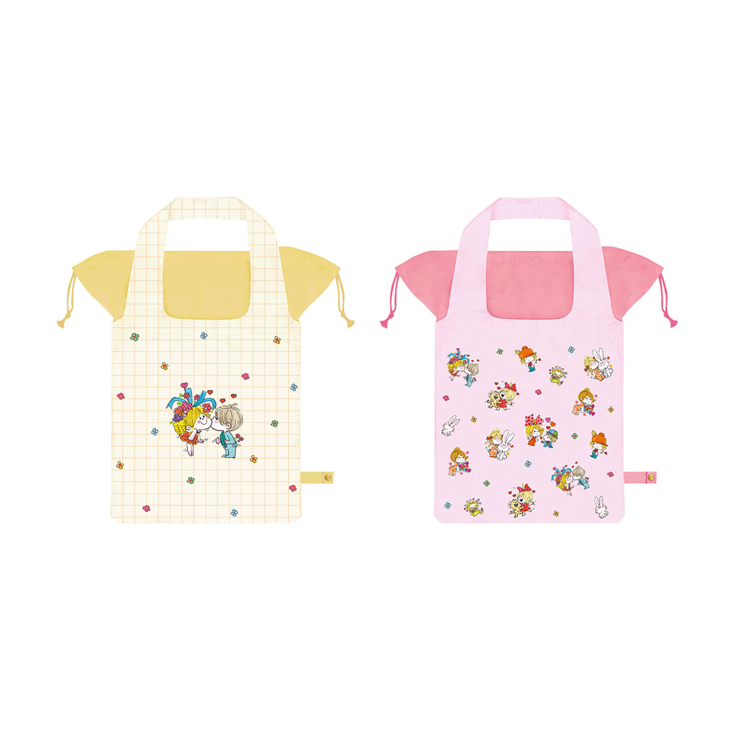 水森亜土 ワイド底板付きエコバッグ