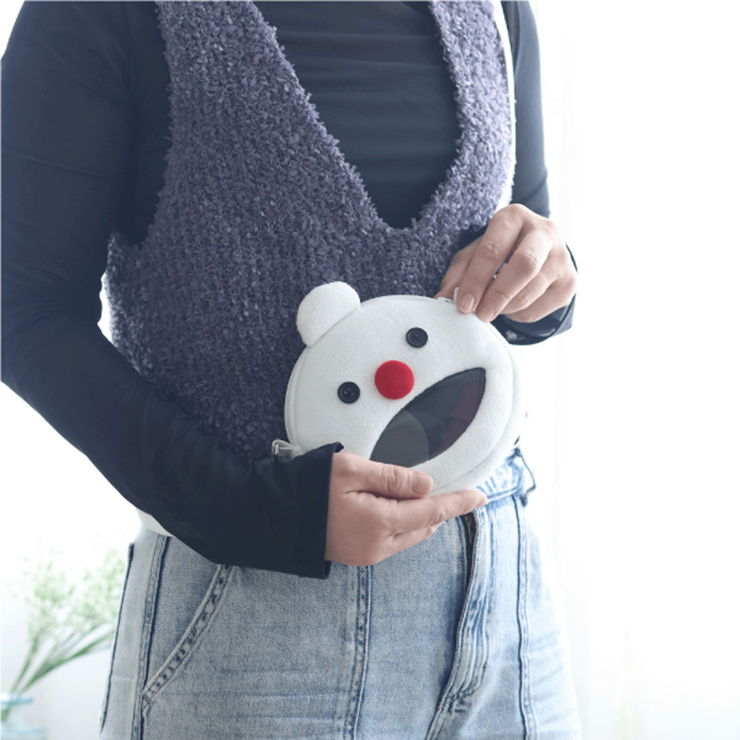 パペットスンスン おでかけポシェット ノンノン - 画像3