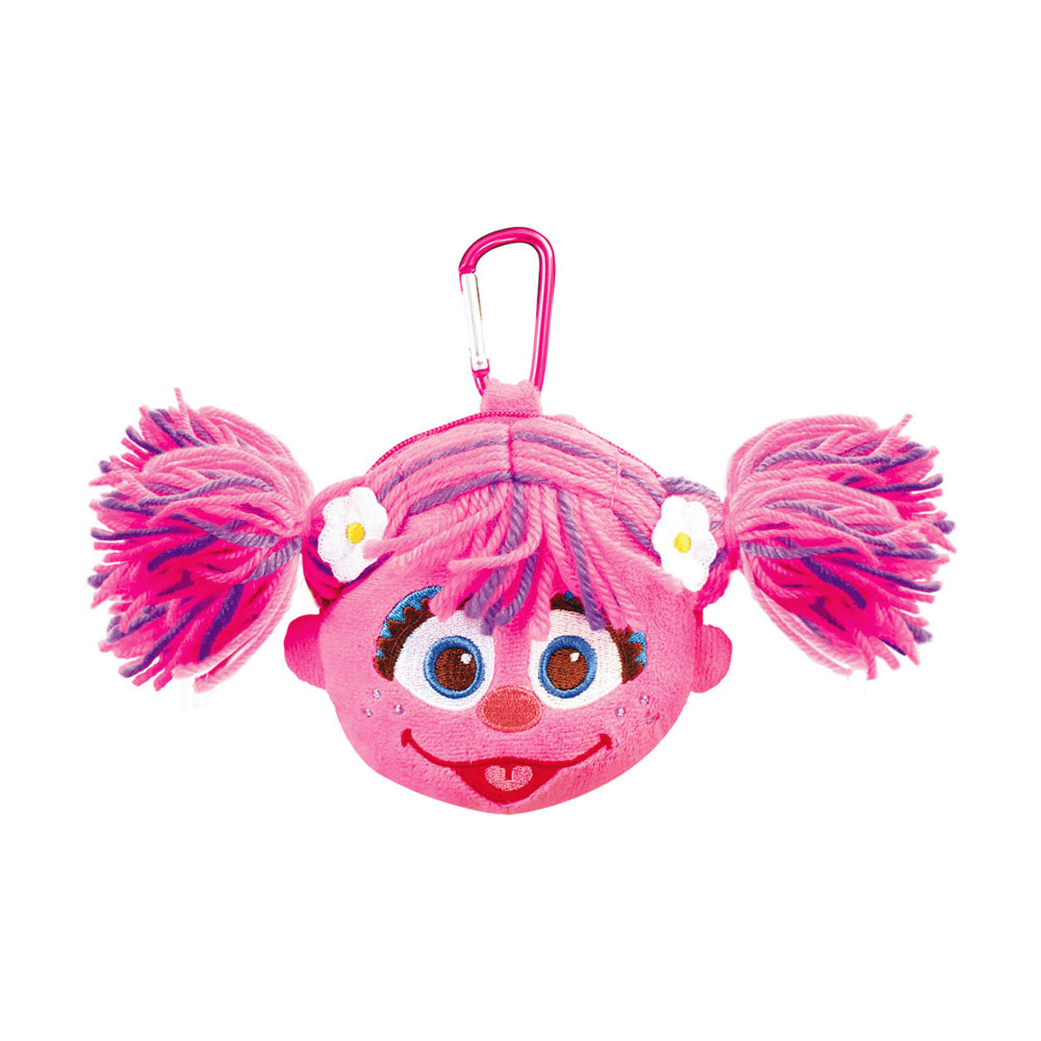 セサミストリート カラビナ付きぬいぐるみファスナーマスコット アビー - 画像1