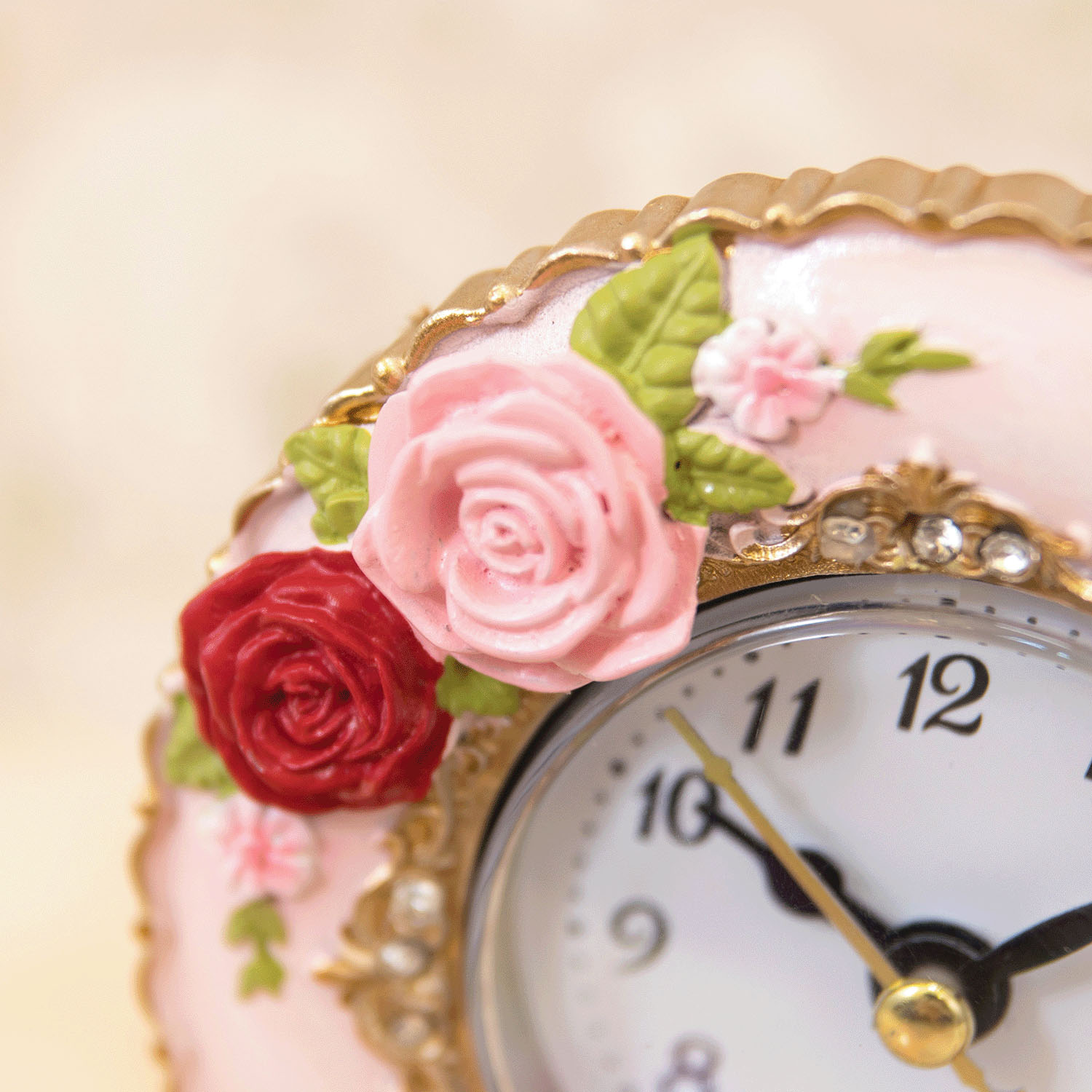 ラウンドテーブルクロック スプレンディッドローズ 置時計 - 画像15