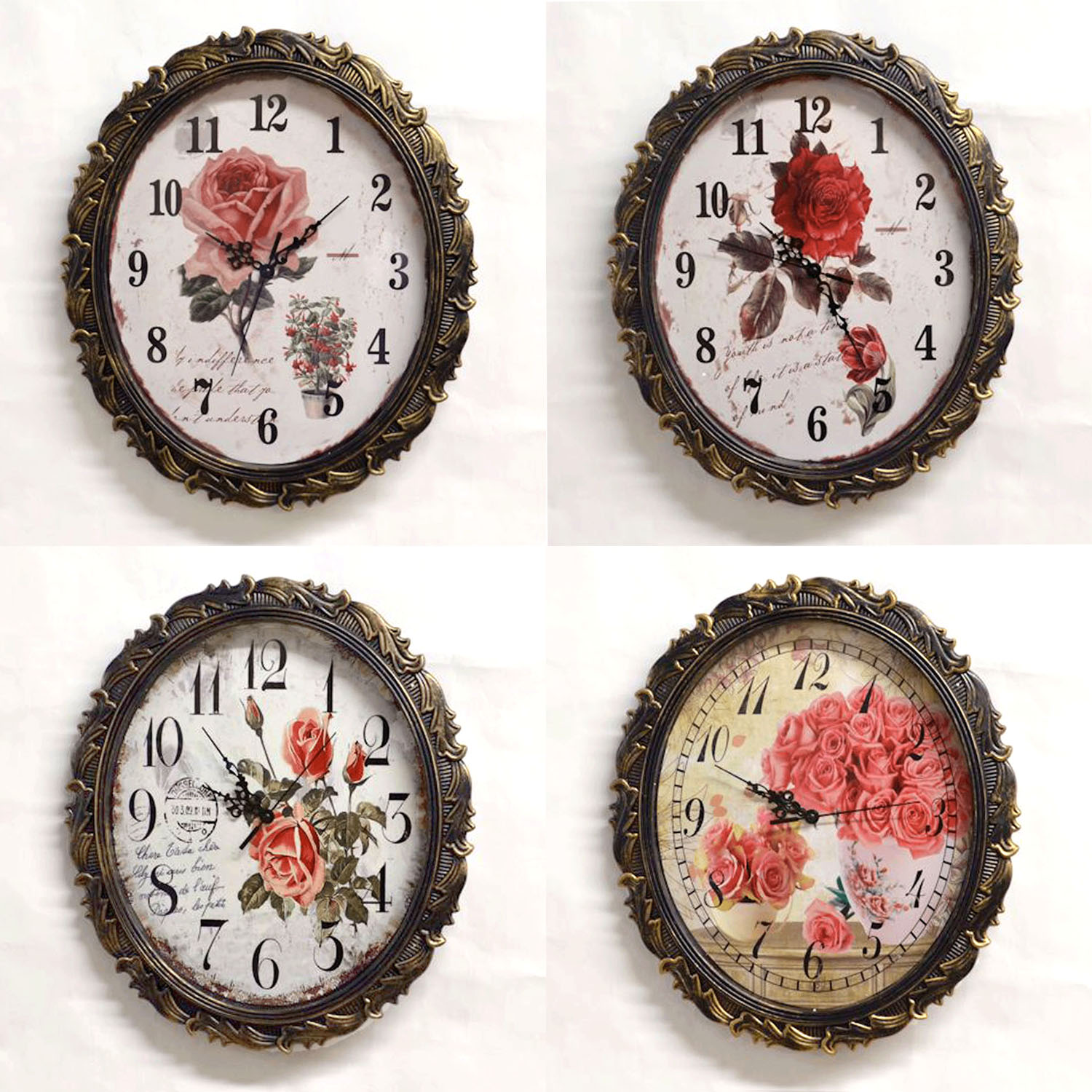 ローズ静音掛け時計【01、03番在庫限り】 - 画像1