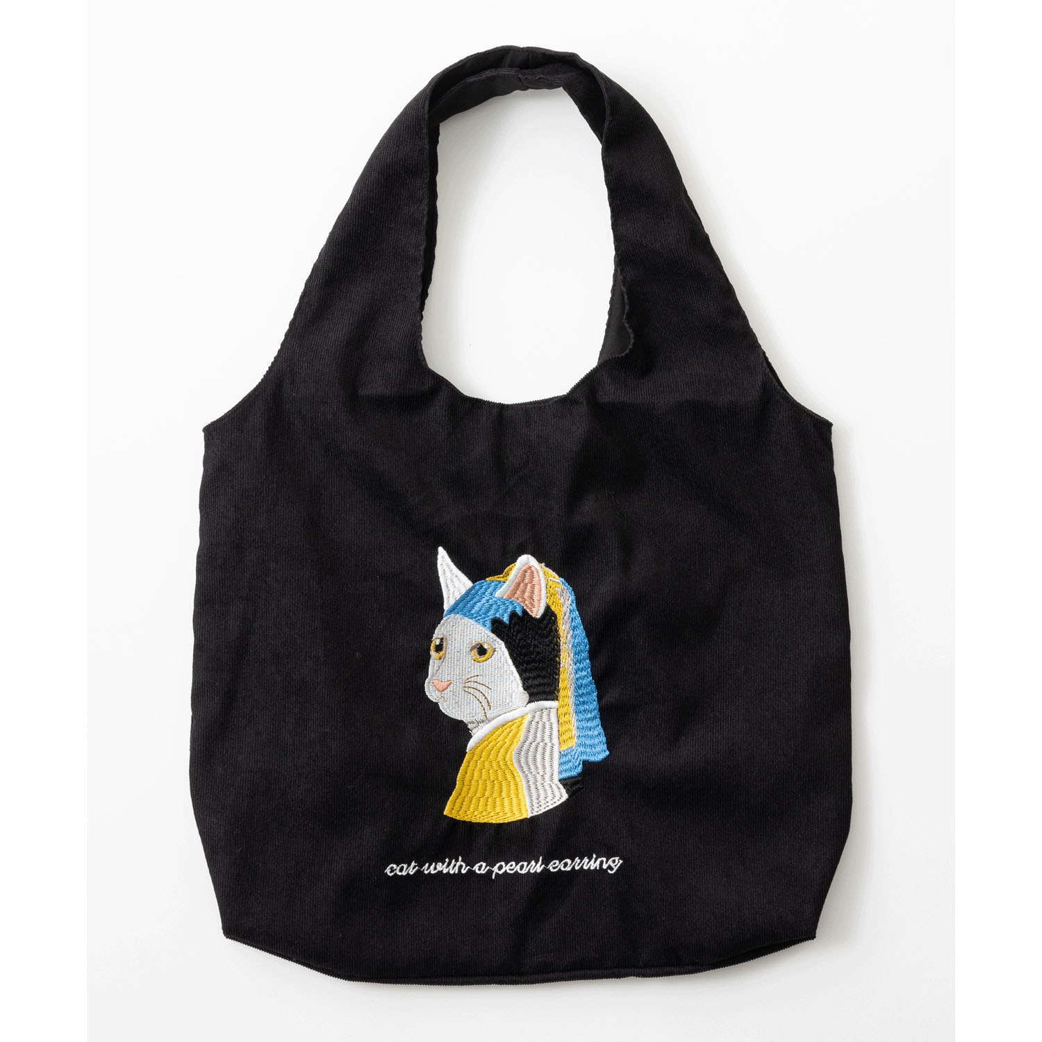 猫デザイン刺繍 コーデュロイ トートバッグ【04・05番次回未定】 - 画像2