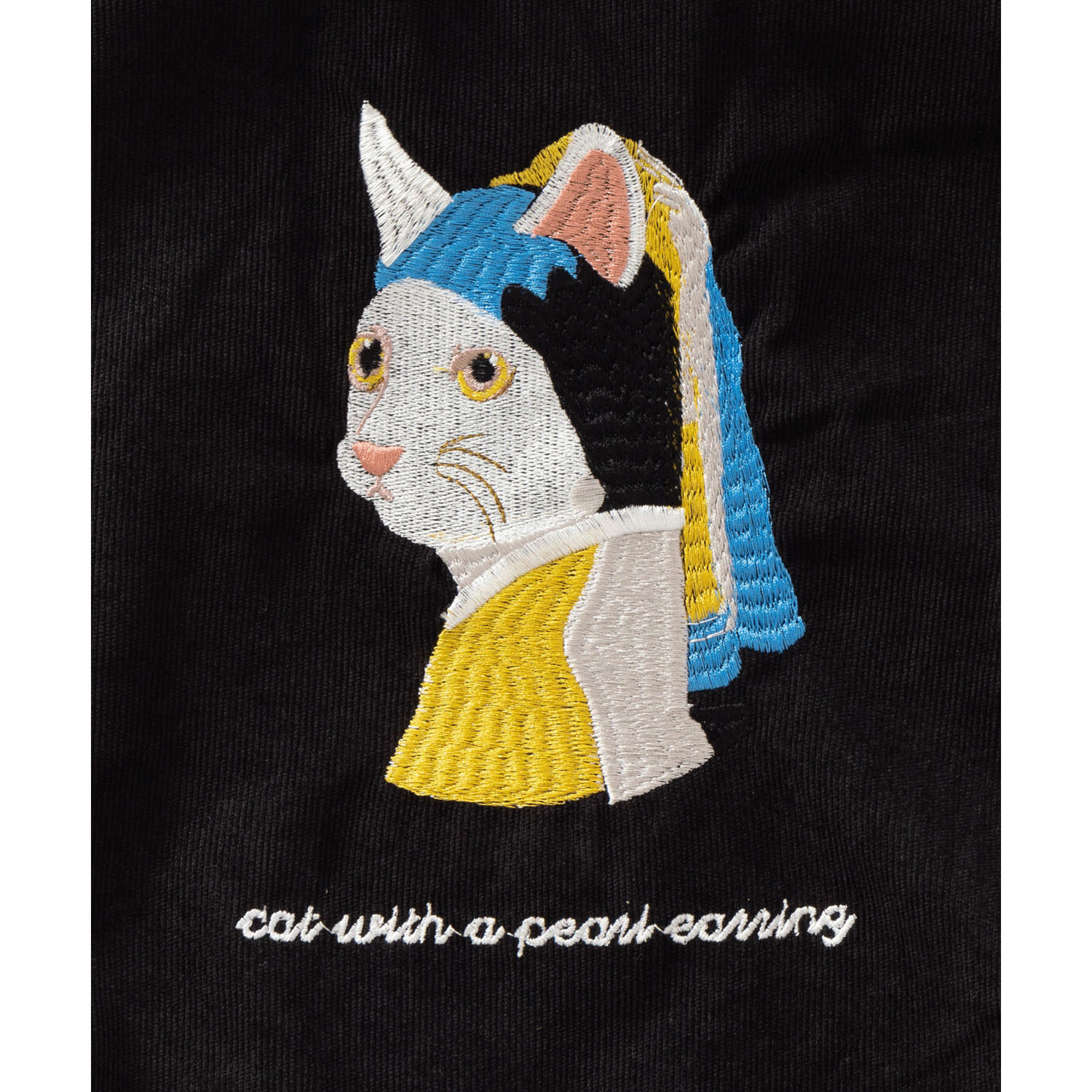 猫デザイン刺繍 コーデュロイ トートバッグ【04・05番次回未定】 - 画像5