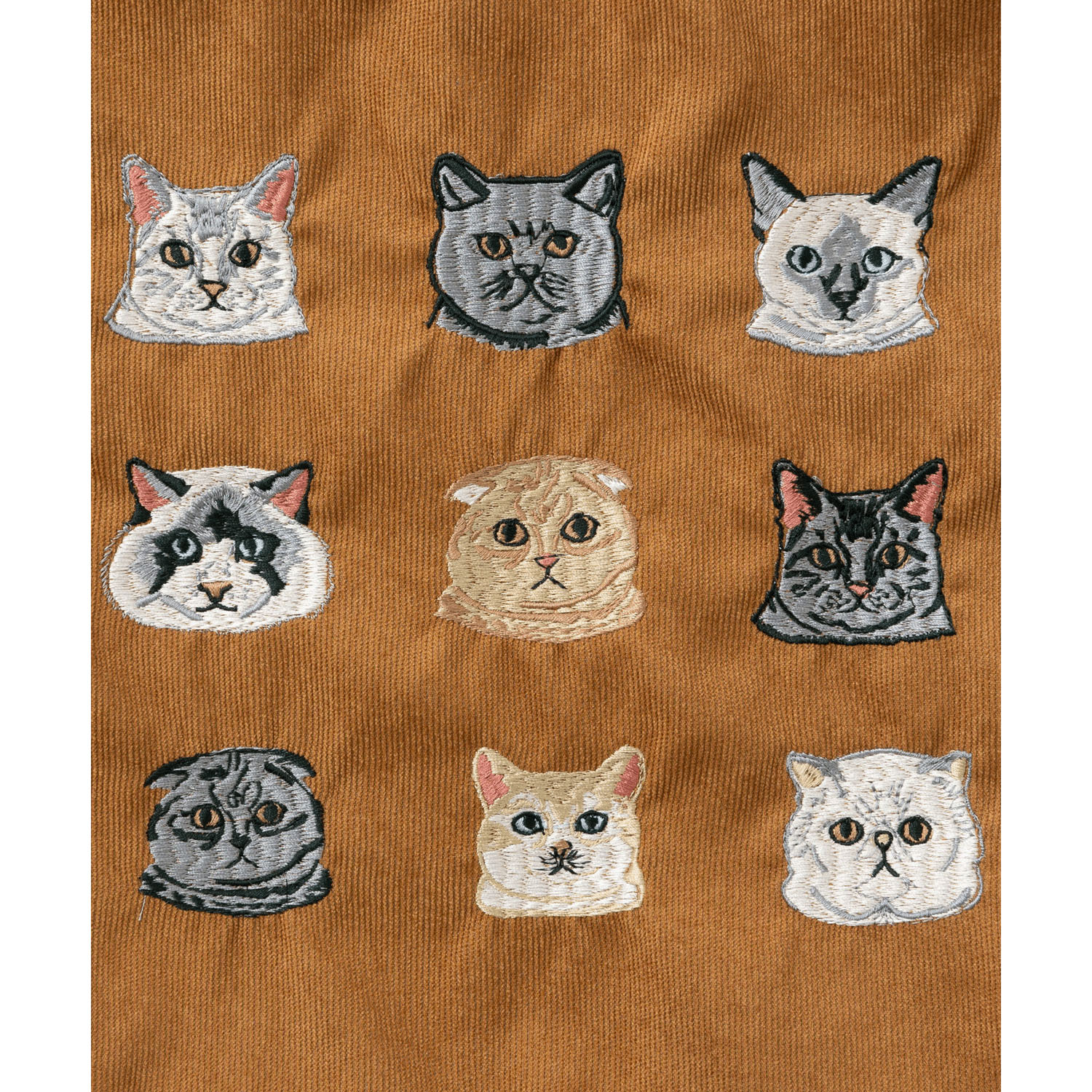 猫デザイン刺繍 コーデュロイ トートバッグ【04・05番次回未定】 - 画像8