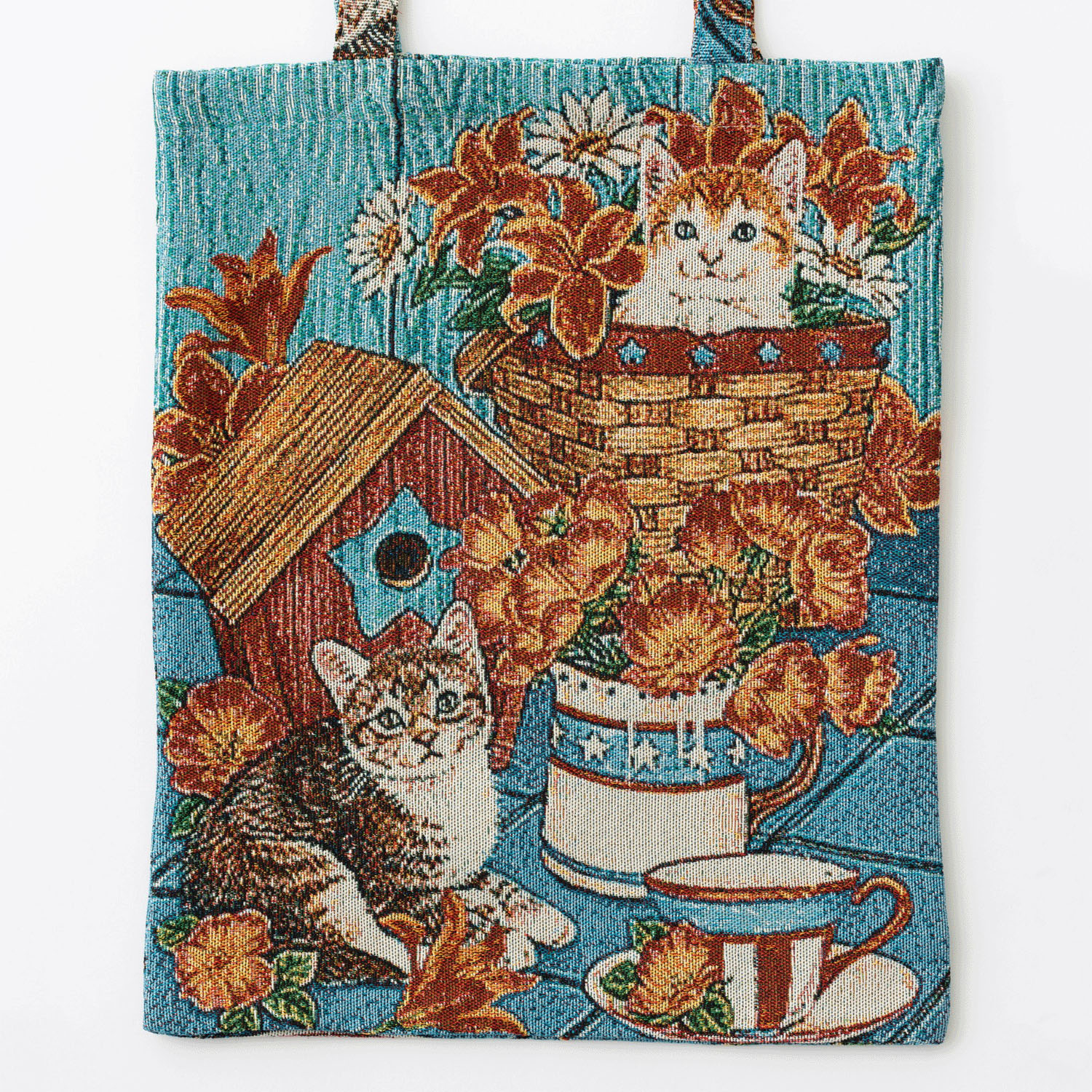 ジャガード織 猫柄トートバッグ【04番次回未定】 - 画像2