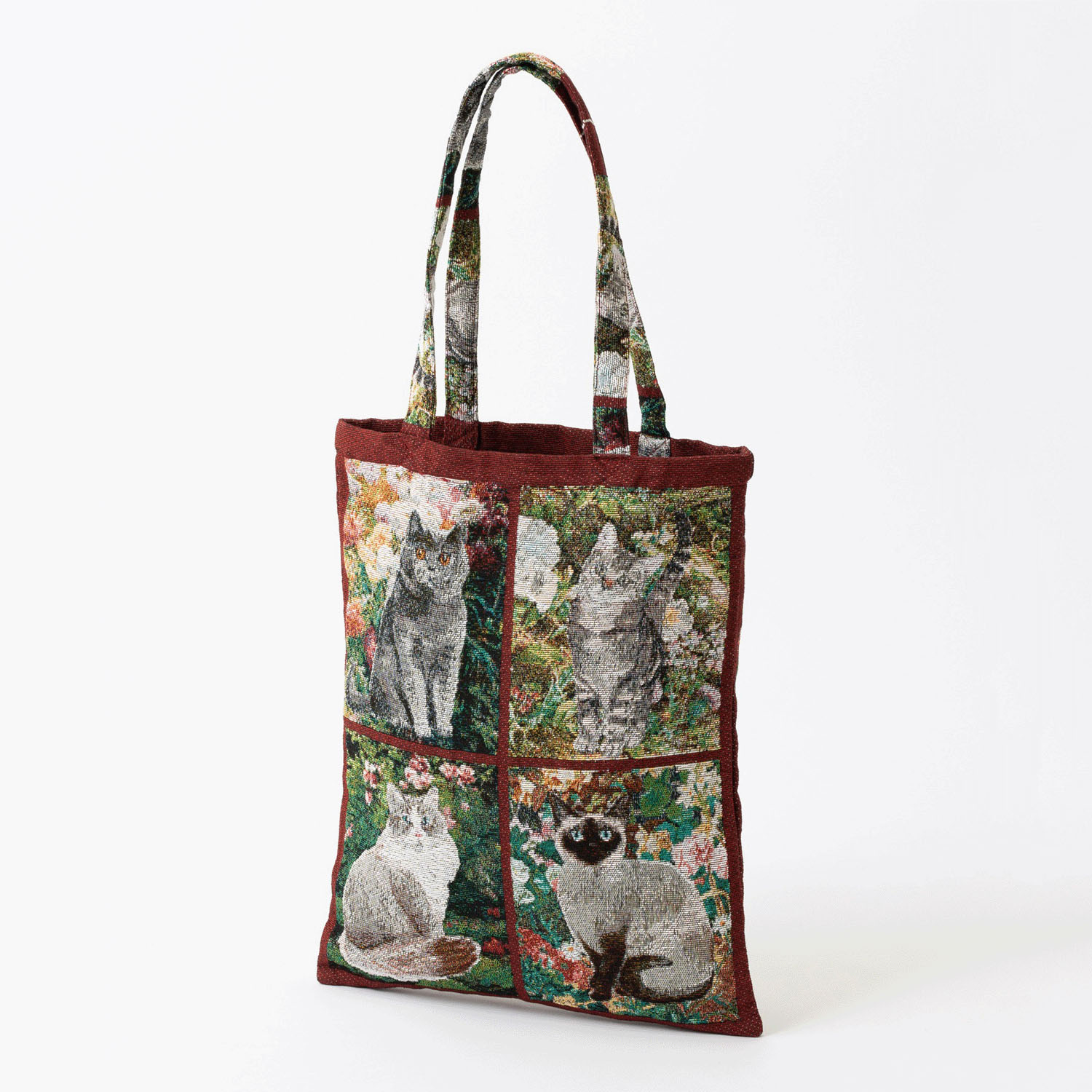 ジャガード織 猫柄トートバッグ【04番次回未定】 - 画像11