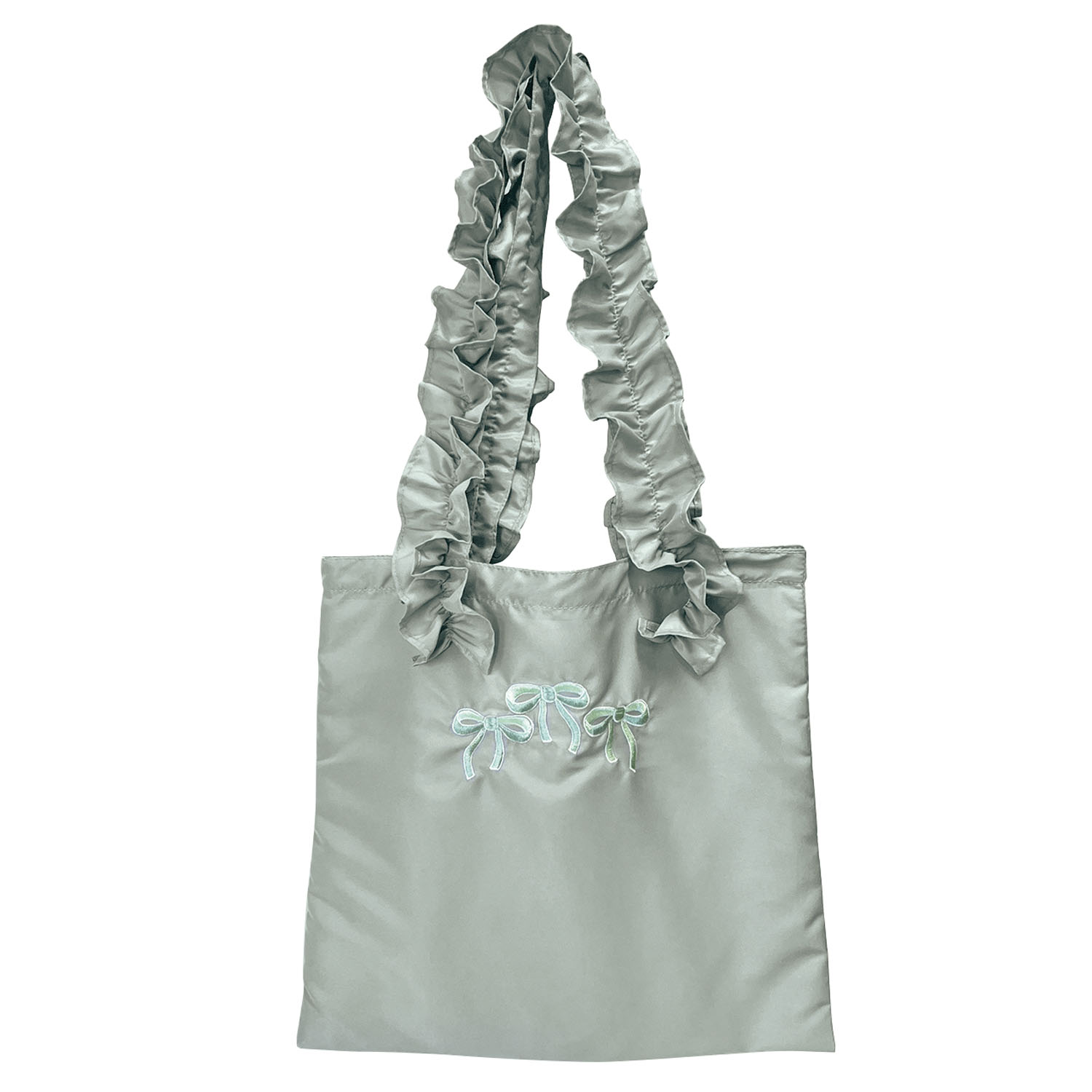 リボン フリルトートバッグ - 画像1