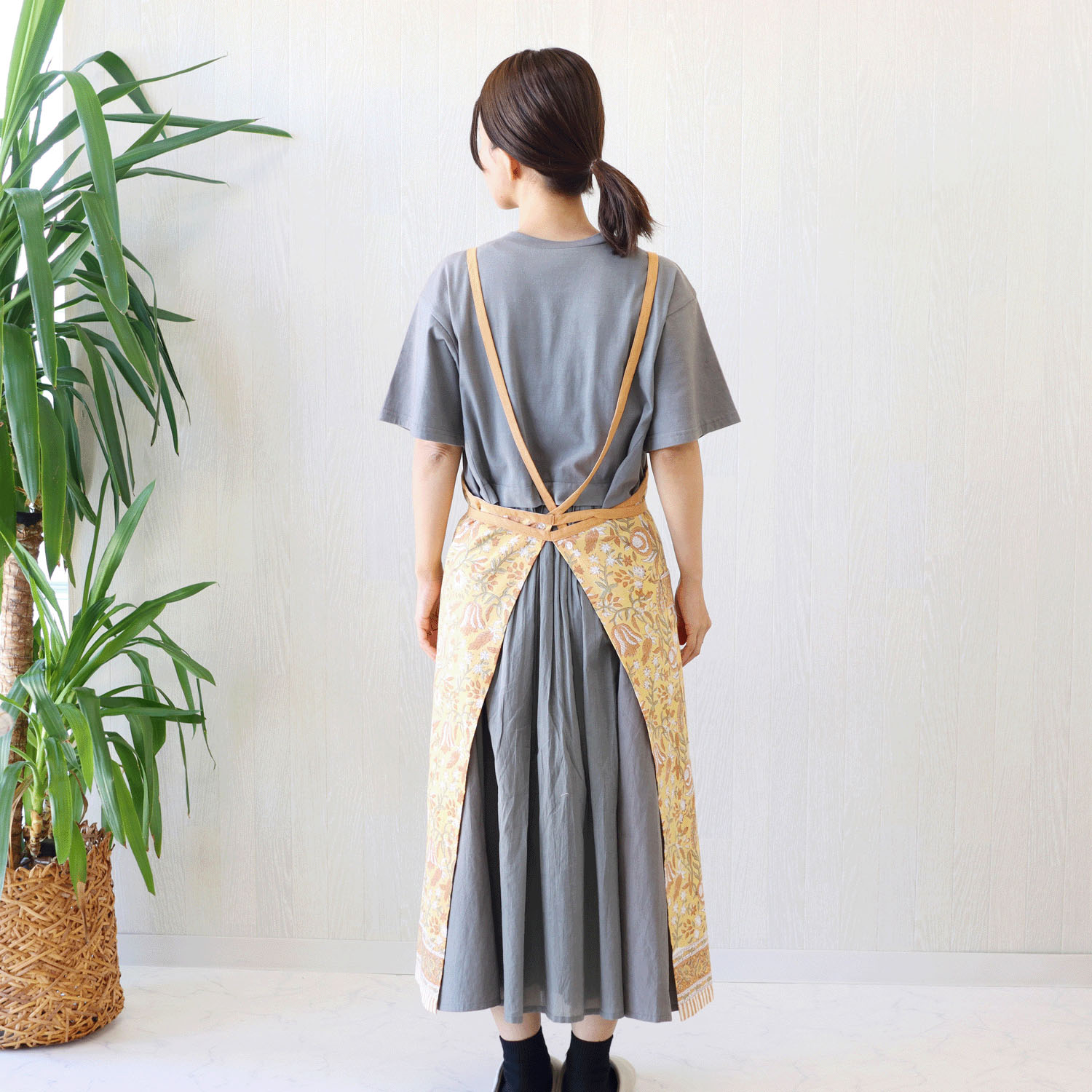 【在庫限り】エプロン カリーノブロックプリント - 画像12