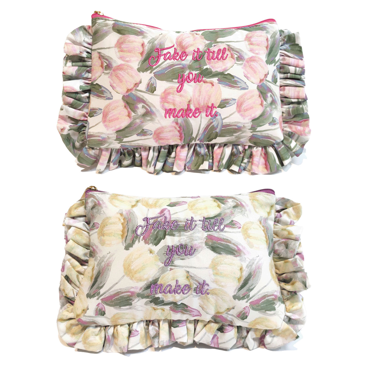 Frilly tulip  コスメポーチ - 画像1