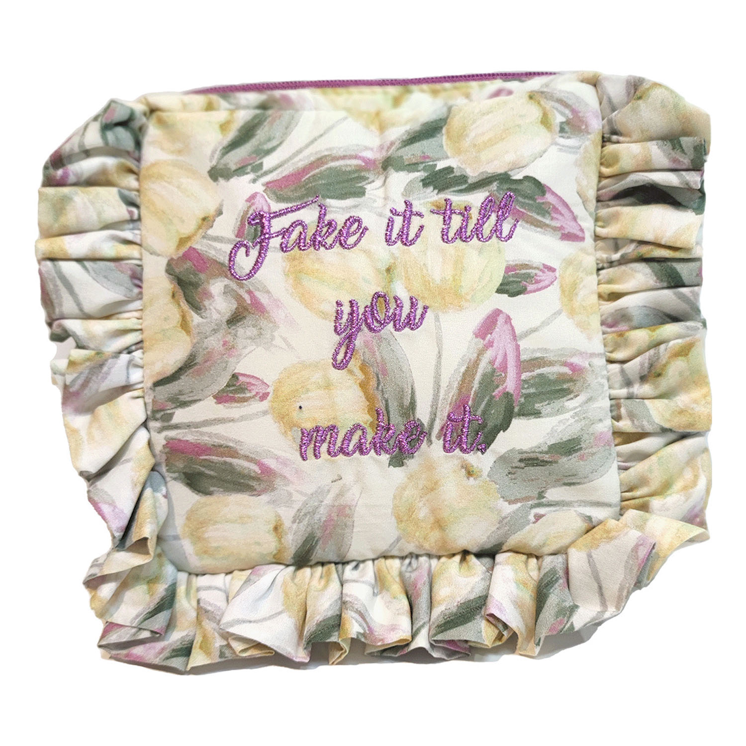 Frilly tulip  スクエアポーチ - 画像4