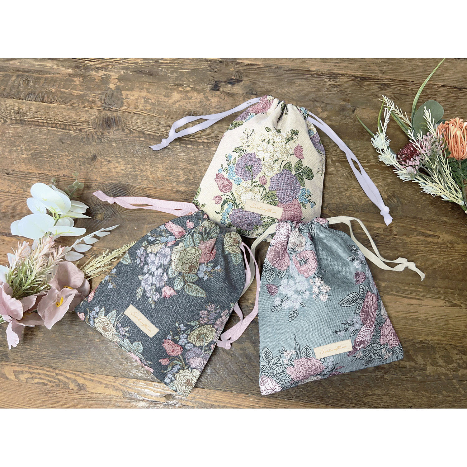 ソルティフルール 巾着ポーチ