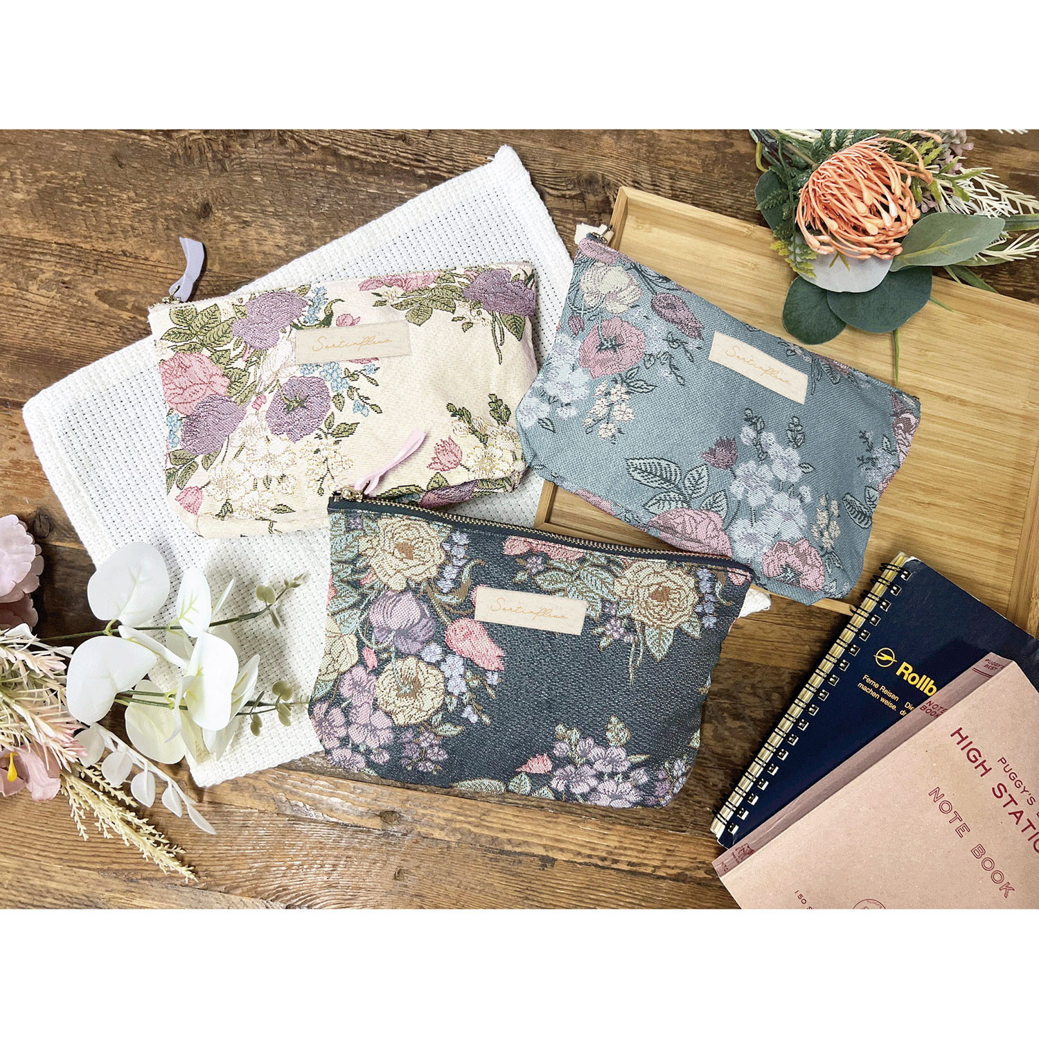 ソルティフルール 舟形ポーチ